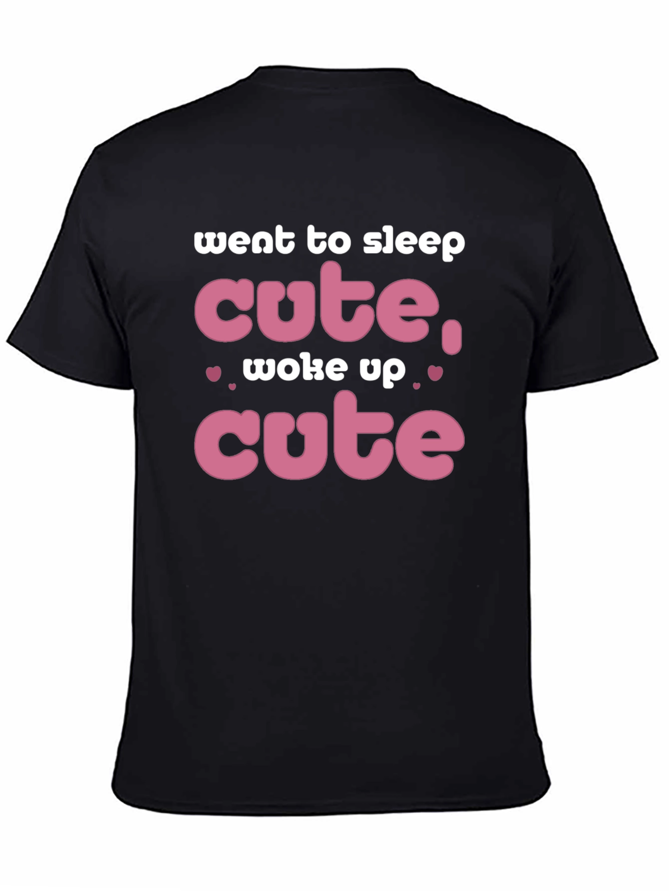 Black Went to Sleep Cute T-Shirt view 4