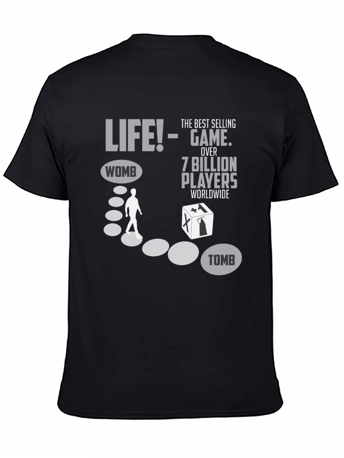 Black Life is a Game T-Shirt - Womb to Tomb view 4