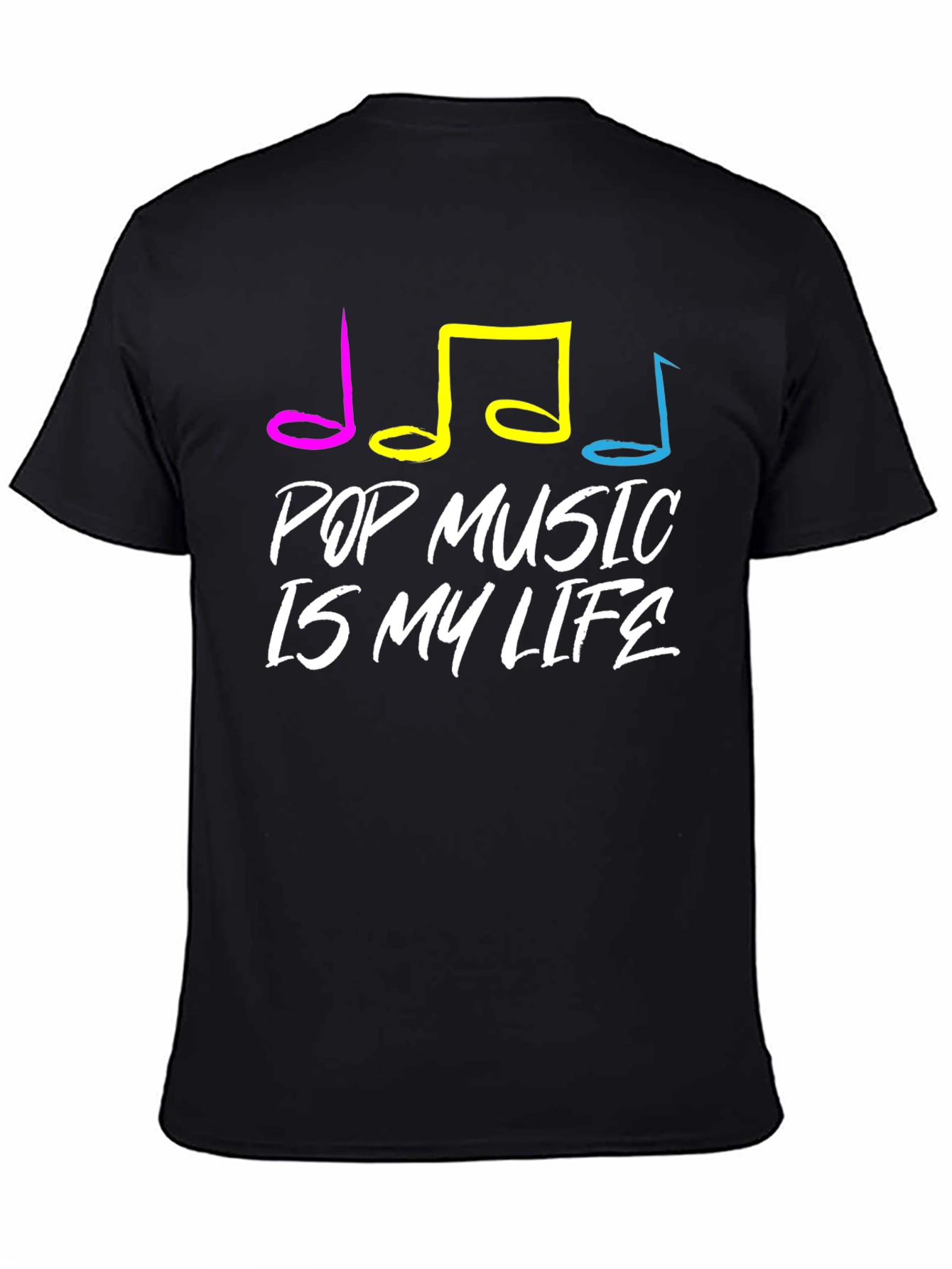 Black Pop Music Is My Life T-Shirt view 4