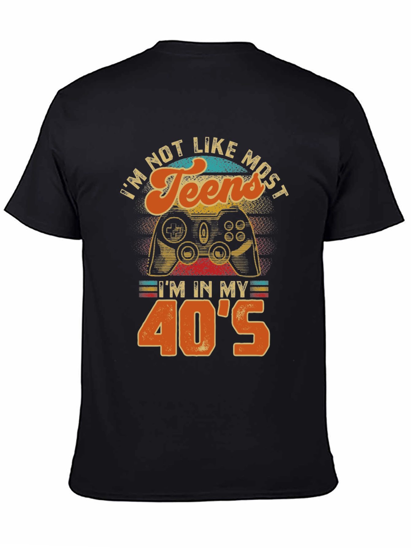 Black I'm Not Like Most Teens T-Shirt view 4
