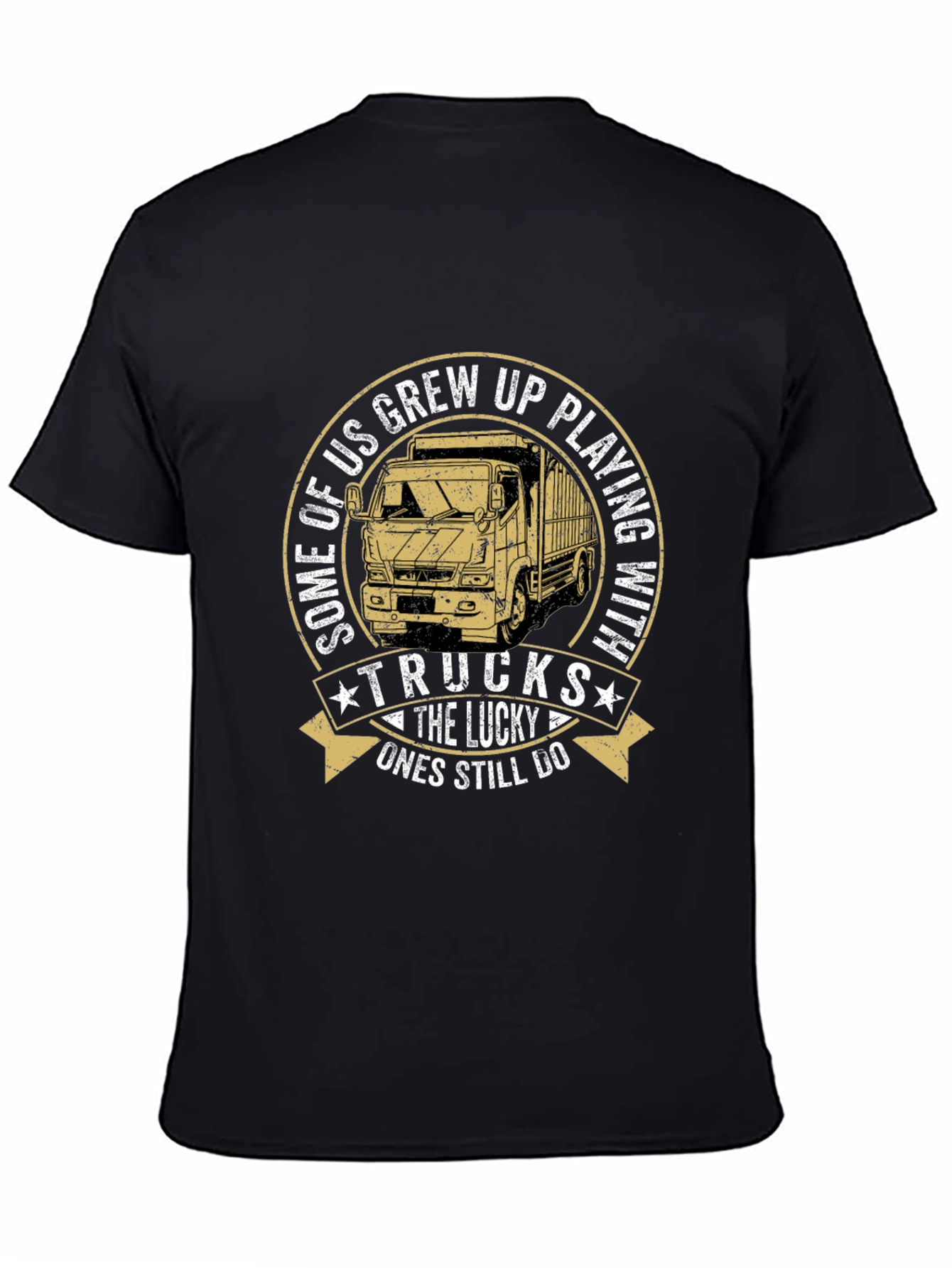 Black Trucks Graphic T-Shirt - The Lucky Ones Still Do view 4
