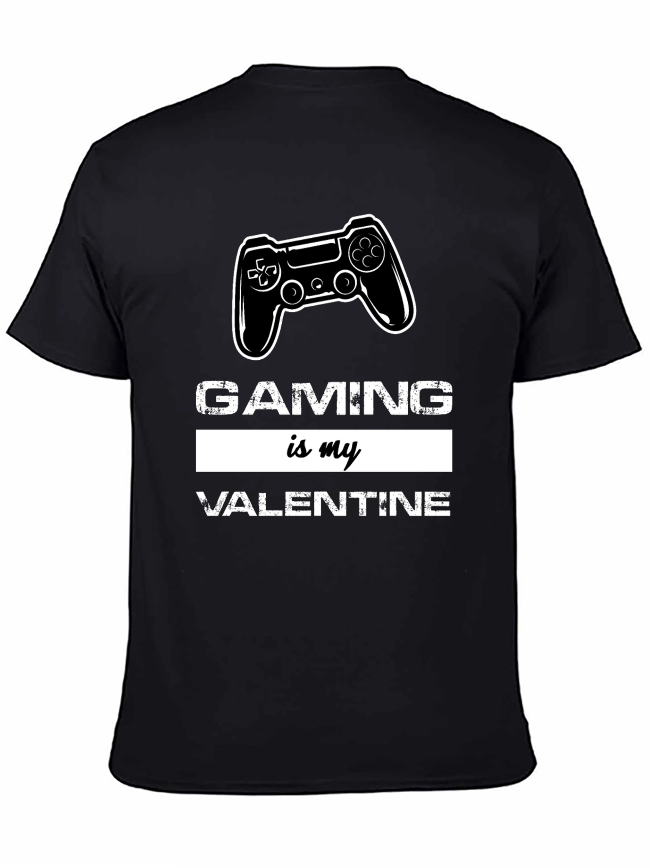 Black Gaming Is My Valentine Graphic Tee view 4