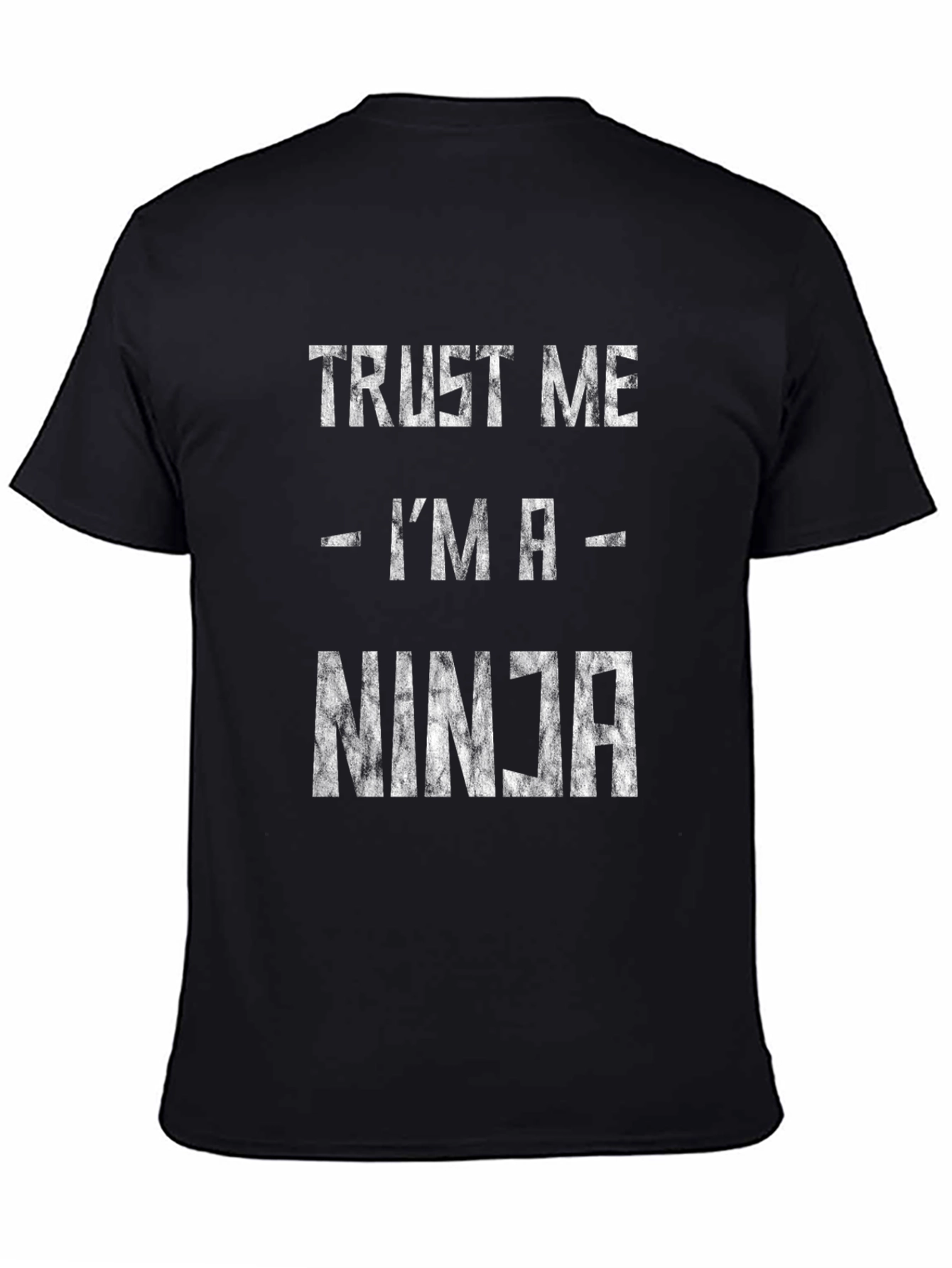 Black Trust Me I'm a Ninja T-Shirt, Funny Graphic Tee view 4