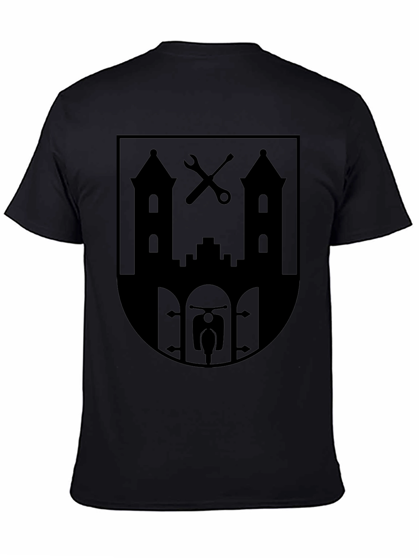 Black City Crest Graphic T-Shirt - Black view 4