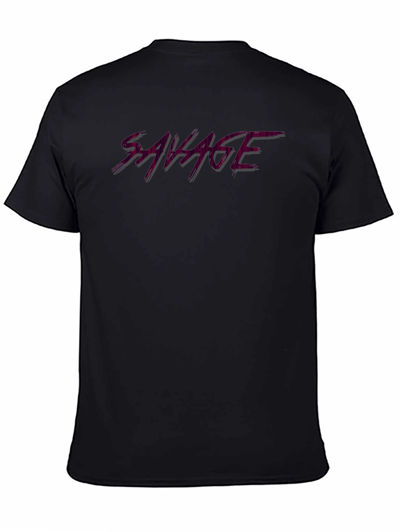 Black Savage Black T-Shirt - Stylish Graphic Tee view 4