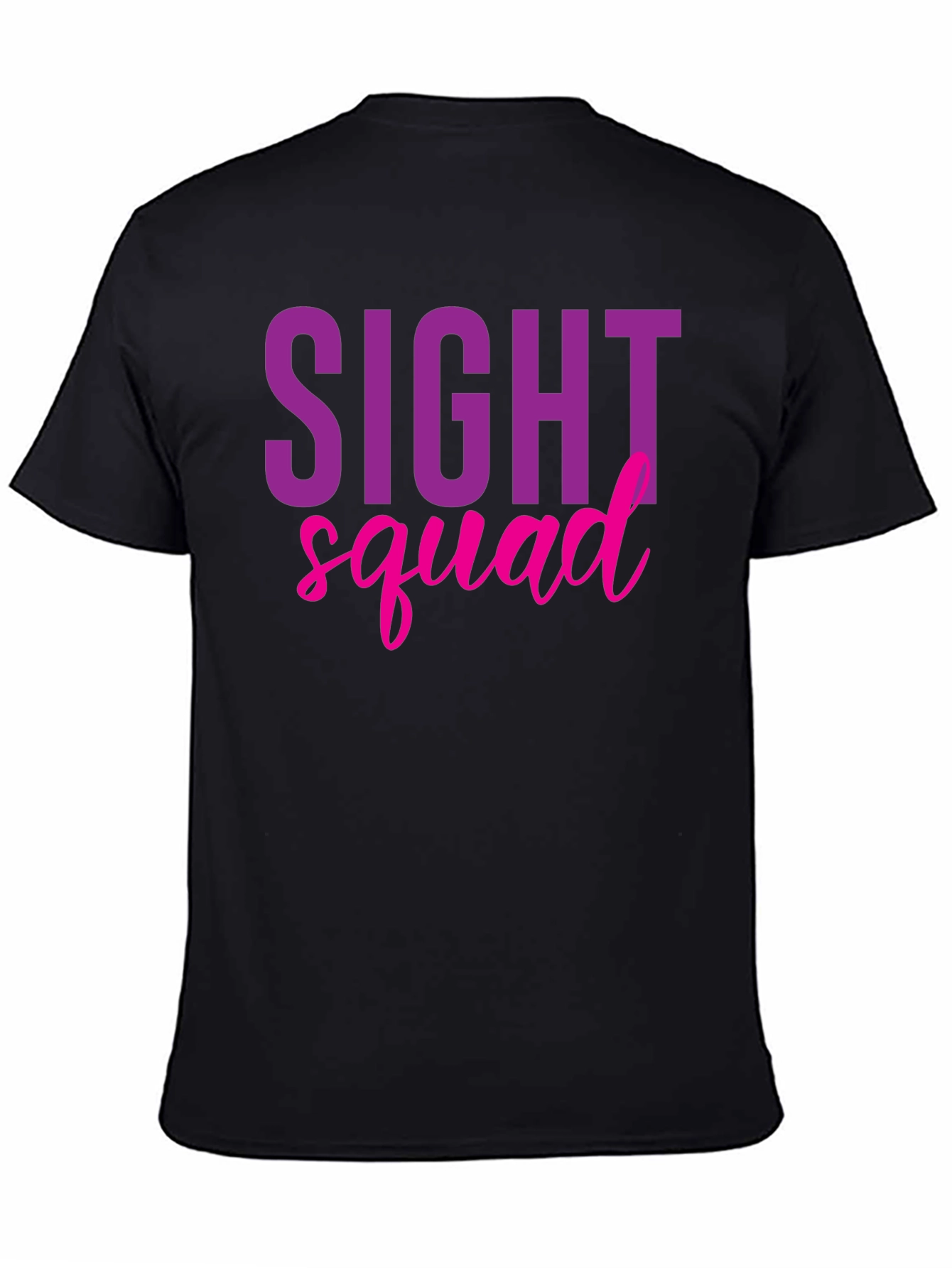 Black Sight Squad T-Shirt, Funny Eye Doctor Optometrist Tee view 4
