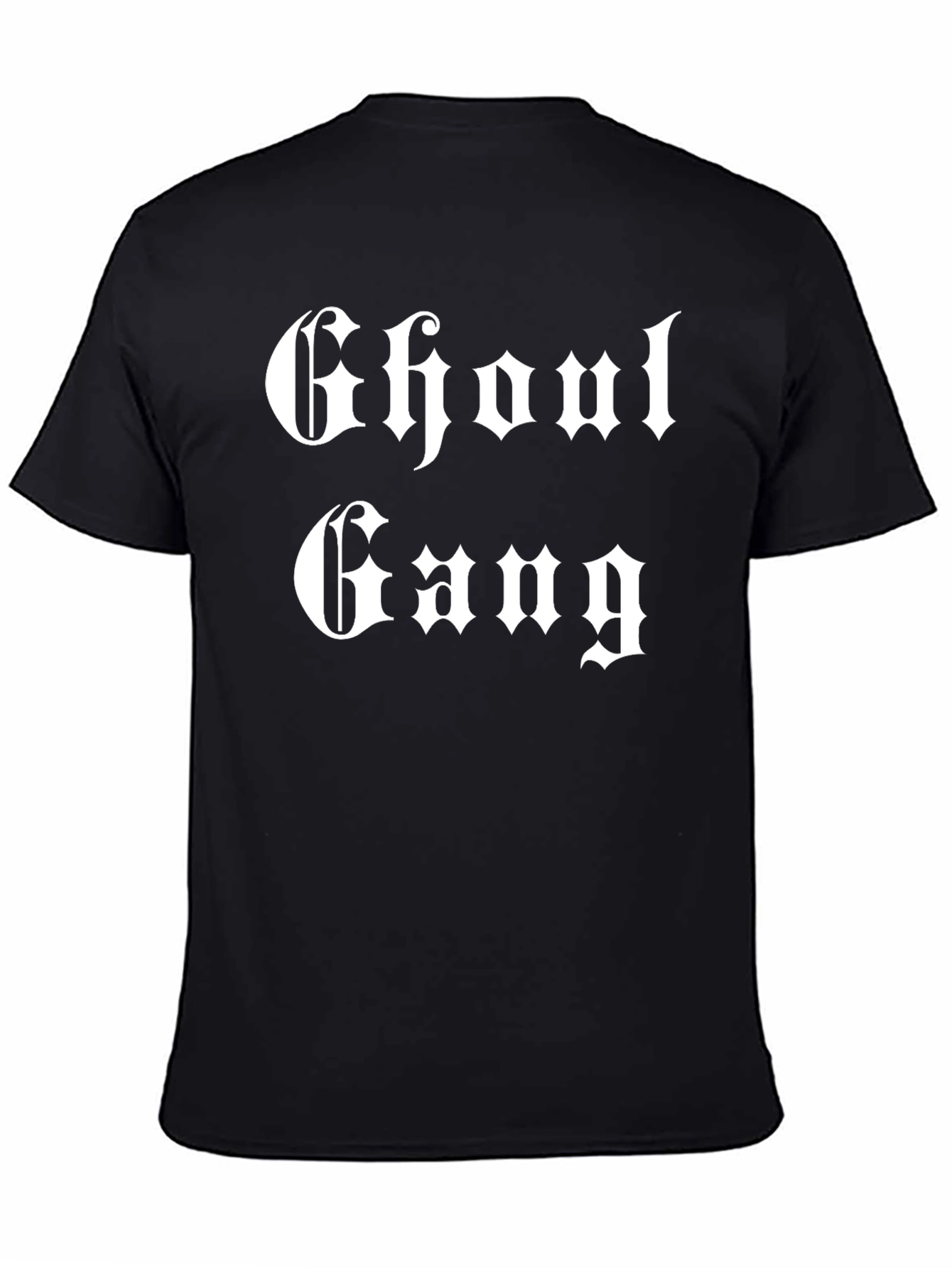Black Ghoul Gang Graphic Tee - Gothic Style T-Shirt view 4