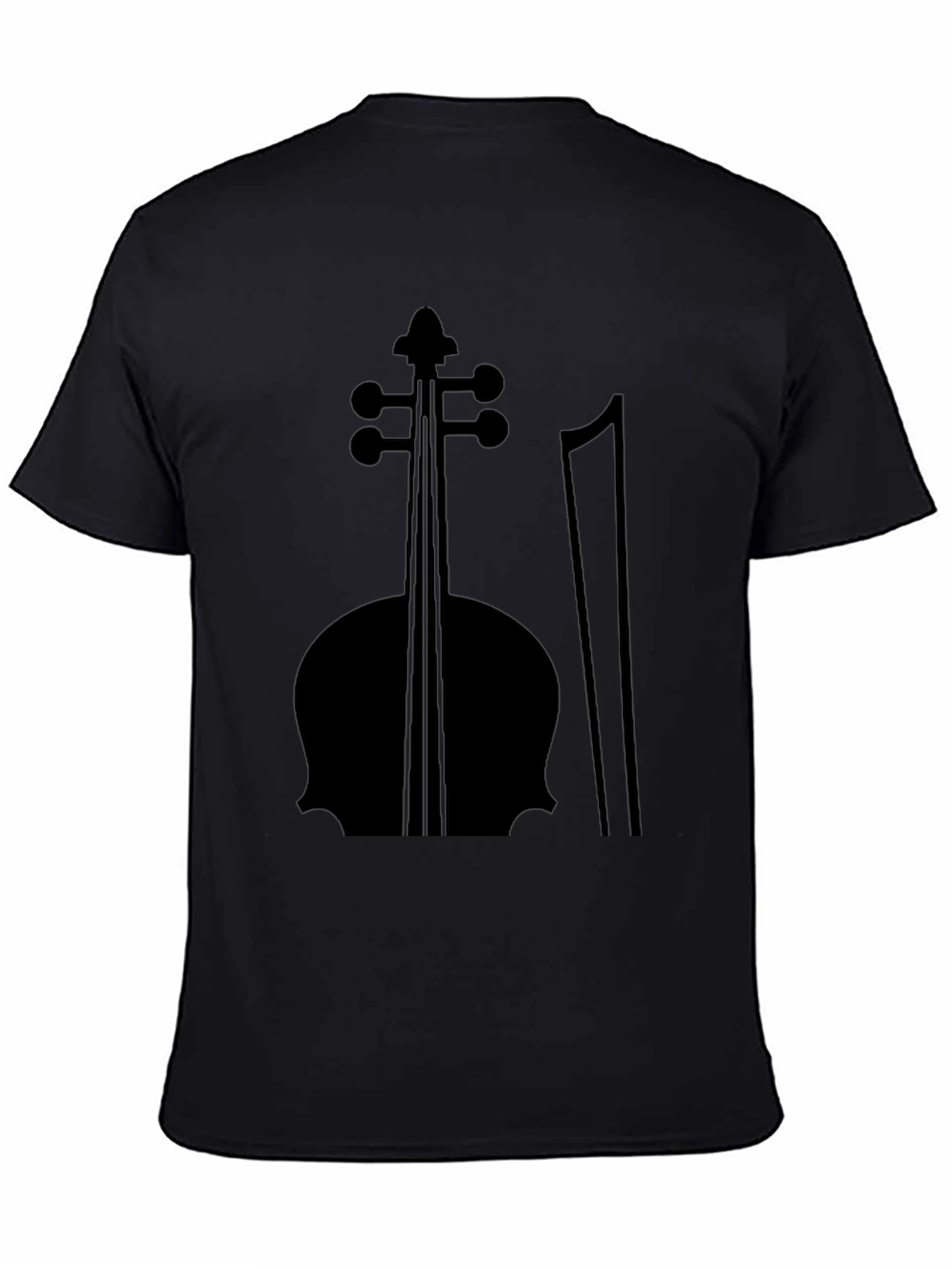 Black Cello T-Shirt - Music Lover Tee - 4