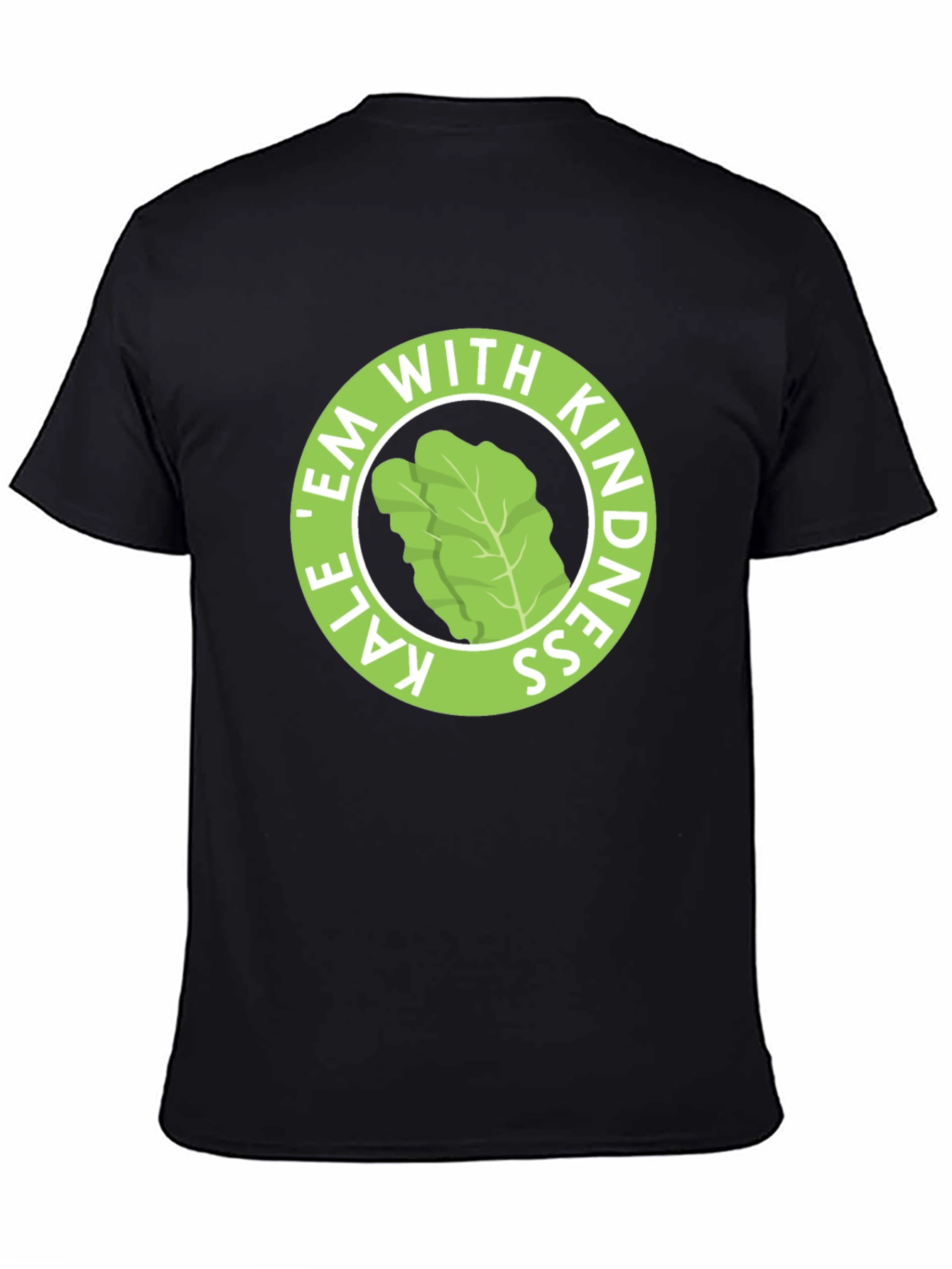 Black Kale 'Em With Kindness Black T-Shirt view 4
