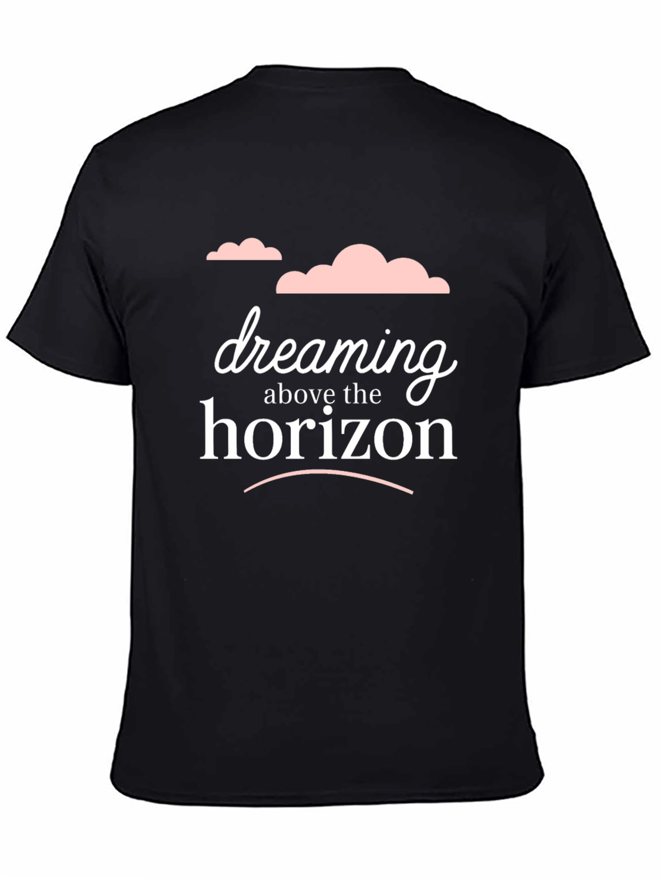 Black Dreaming Above the Horizon Graphic Tee - Black view 4