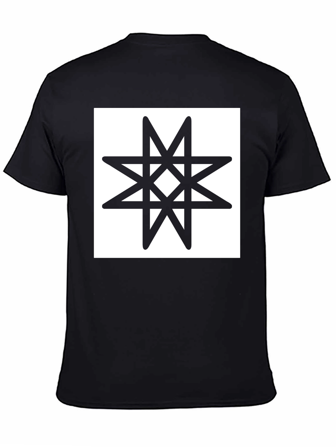 Black Black T-Shirt with Star of Lada Graphic Tee view 4