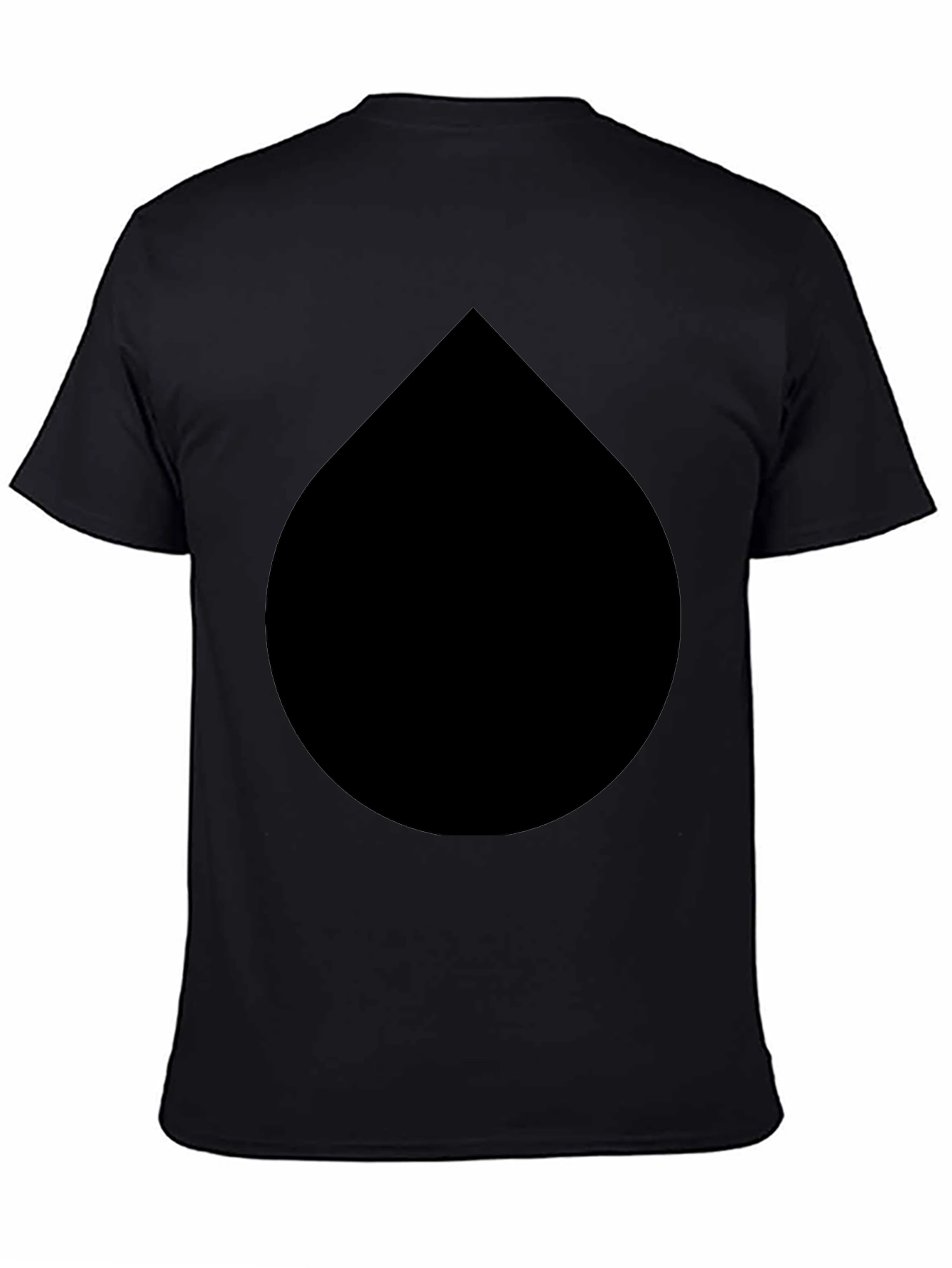 Black Black Drop Graphic Tee - Modern Minimalist Style view 4