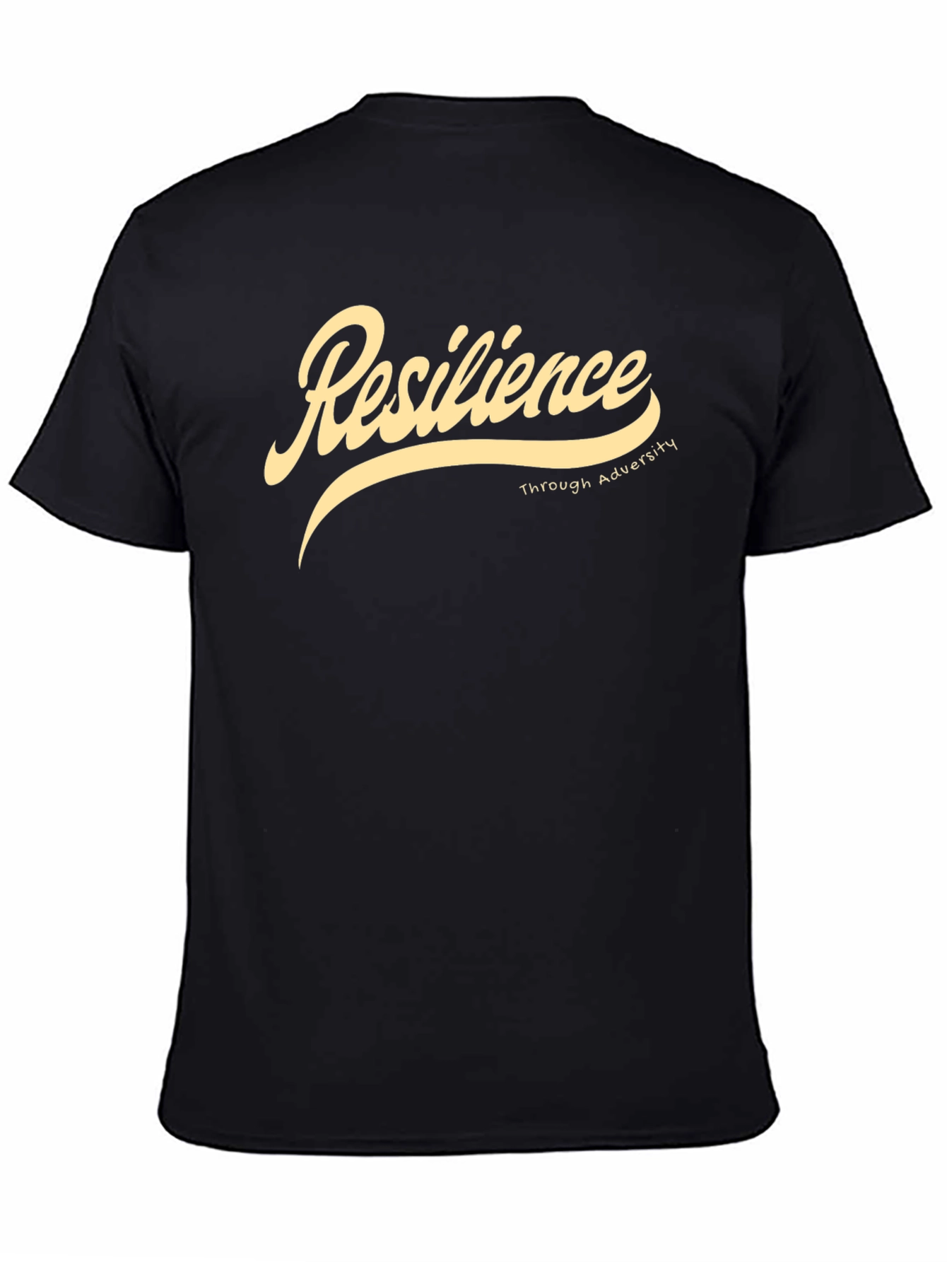 Black Resilience Graphic T-Shirt - Black Casual Tee view 4