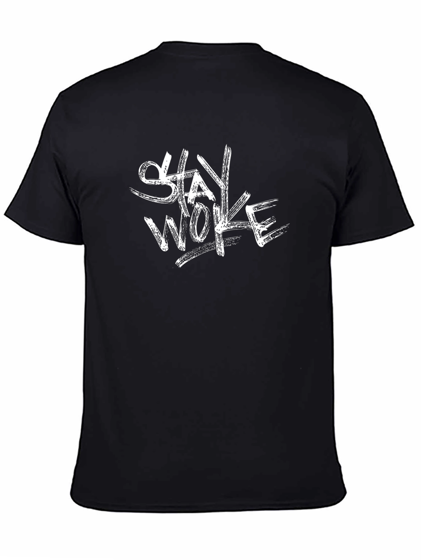Black Stay Woke Graphic Tee - Mens view 4