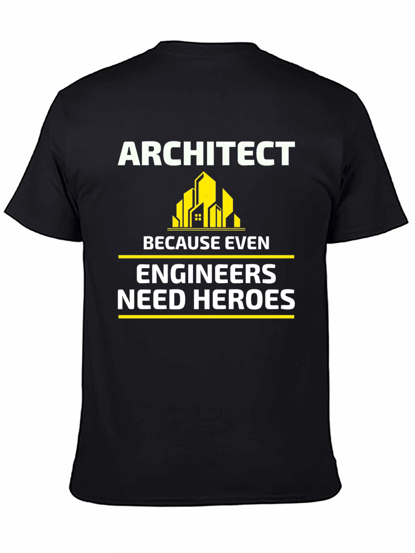 Black Architect Hero T-Shirt - Engineer Appreciation view 4