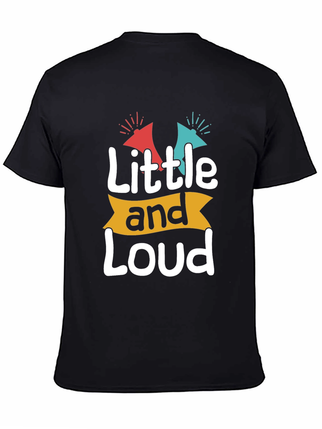 Black Little and Loud Graphic T-Shirt view 4