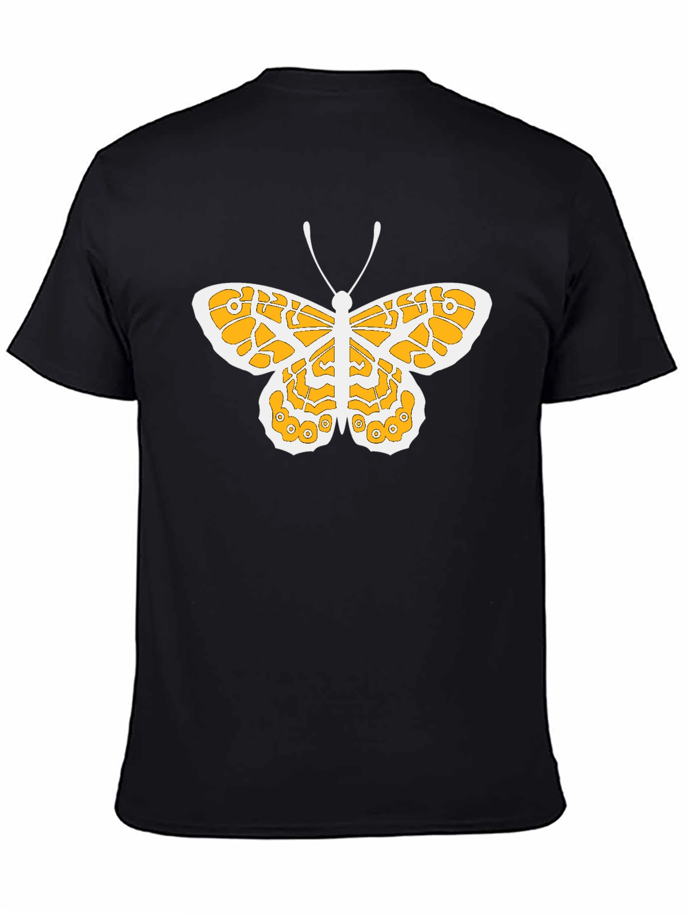 Black Butterfly Graphic Tee - Stylish Men's Black T-Shirt view 4