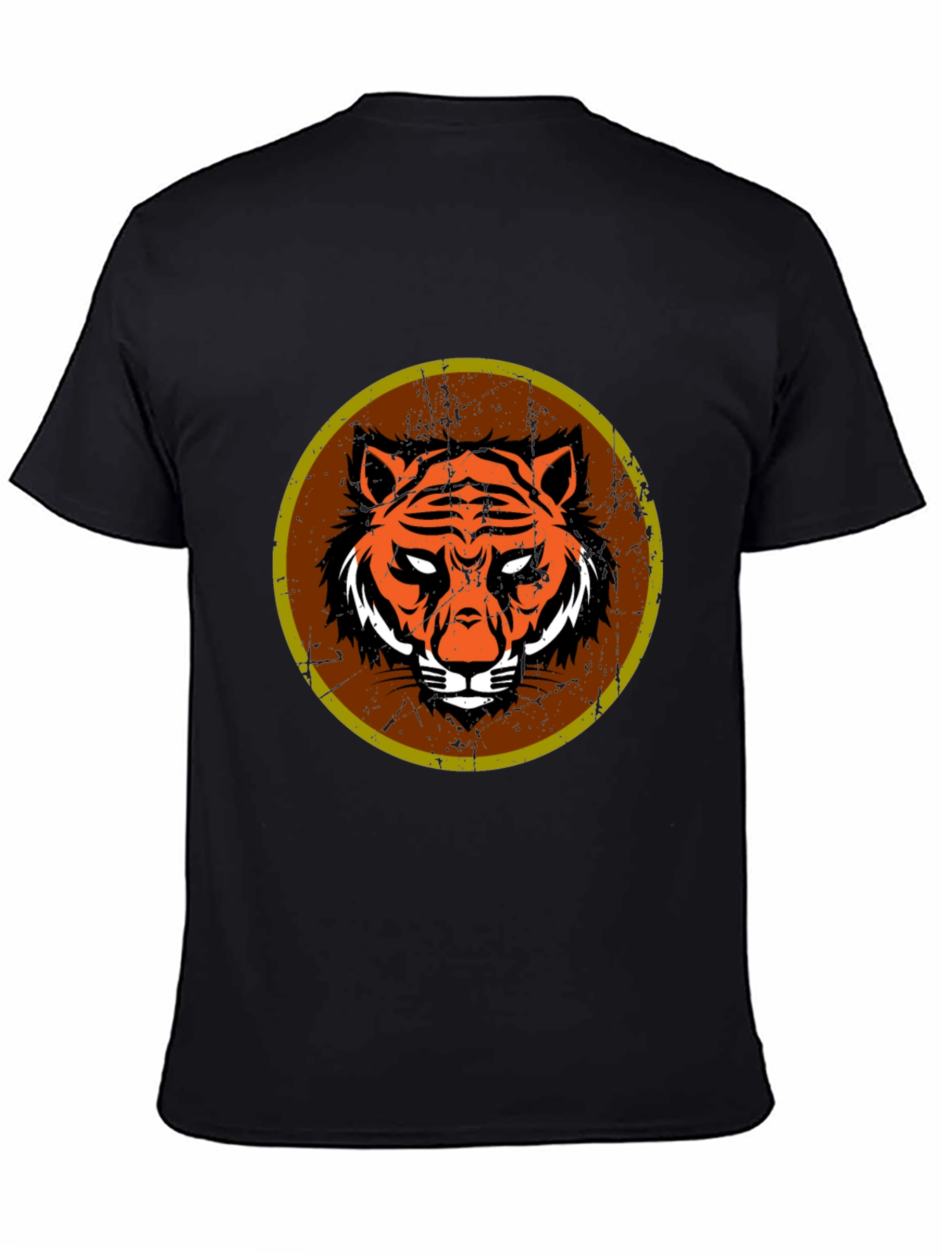 Black Tiger Graphic Tee - Men's Black T-Shirt view 4