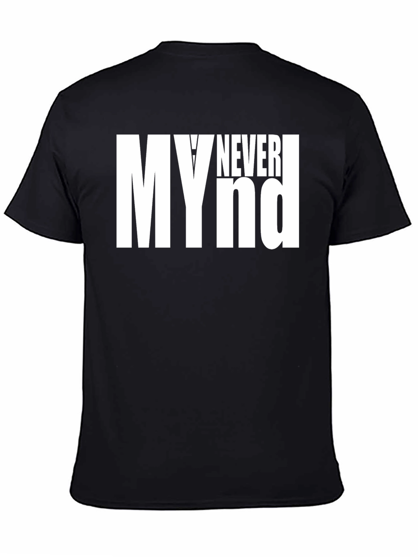 Black My Never Mind Graphic Tee - Black view 4