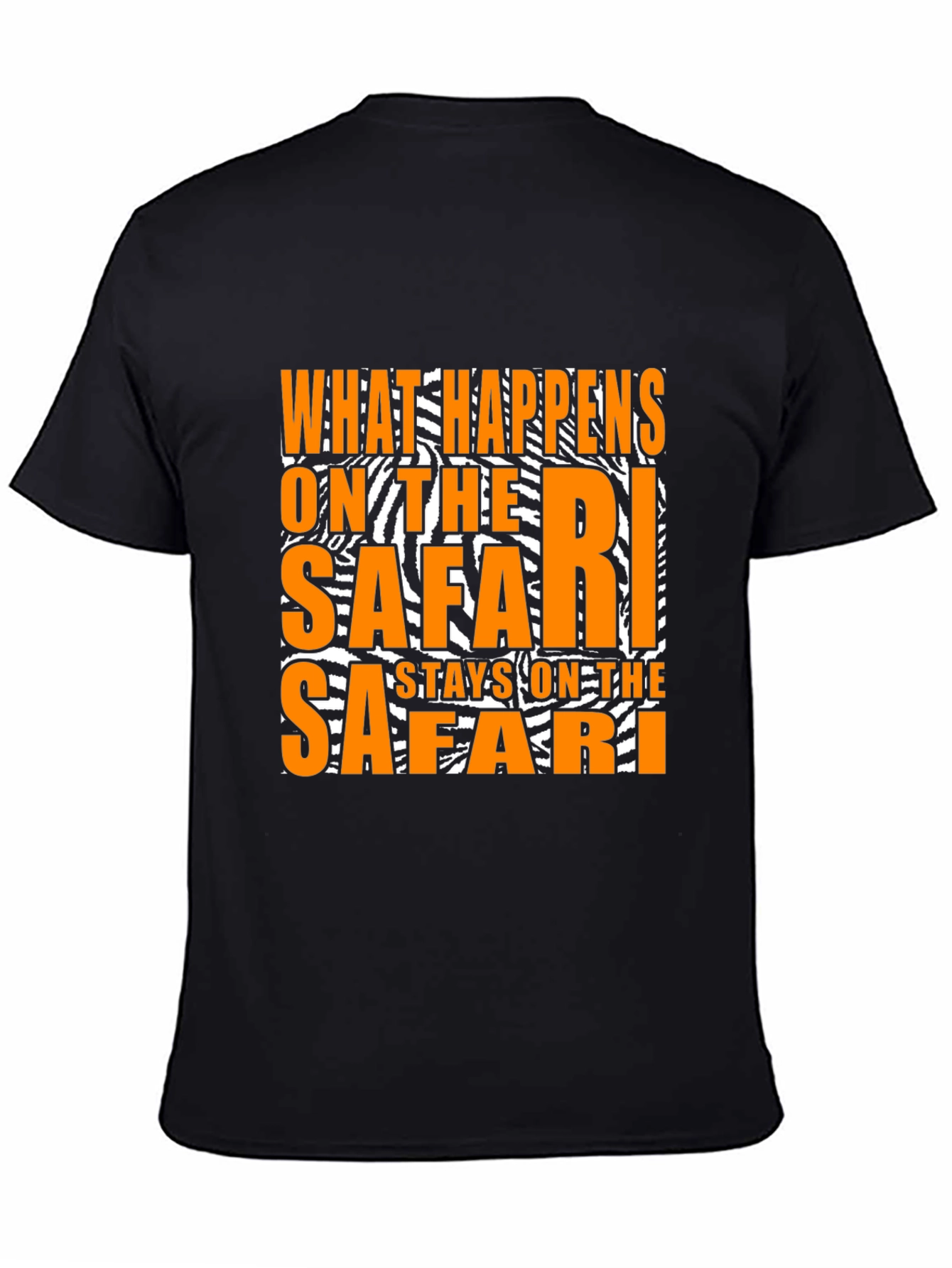 Black Safari T-Shirt: What Happens on Safari Stays... view 4