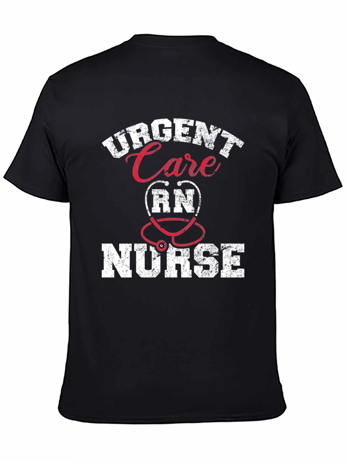 Black Urgent Care RN Nurse T-Shirt - Gift for Healthcare Workers view 4