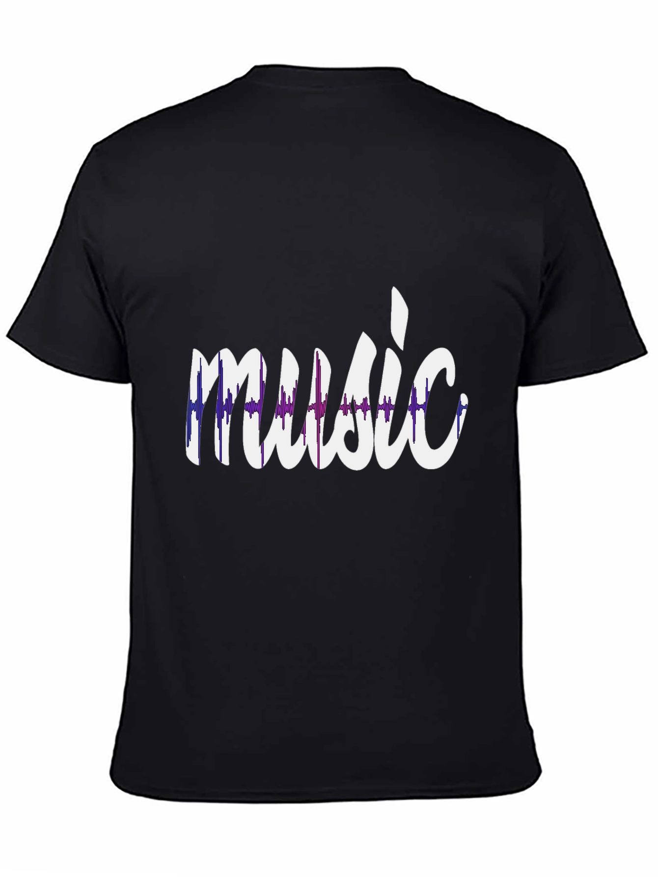 Black Music Lover Graphic Tee - Stylish Black T-Shirt view 4