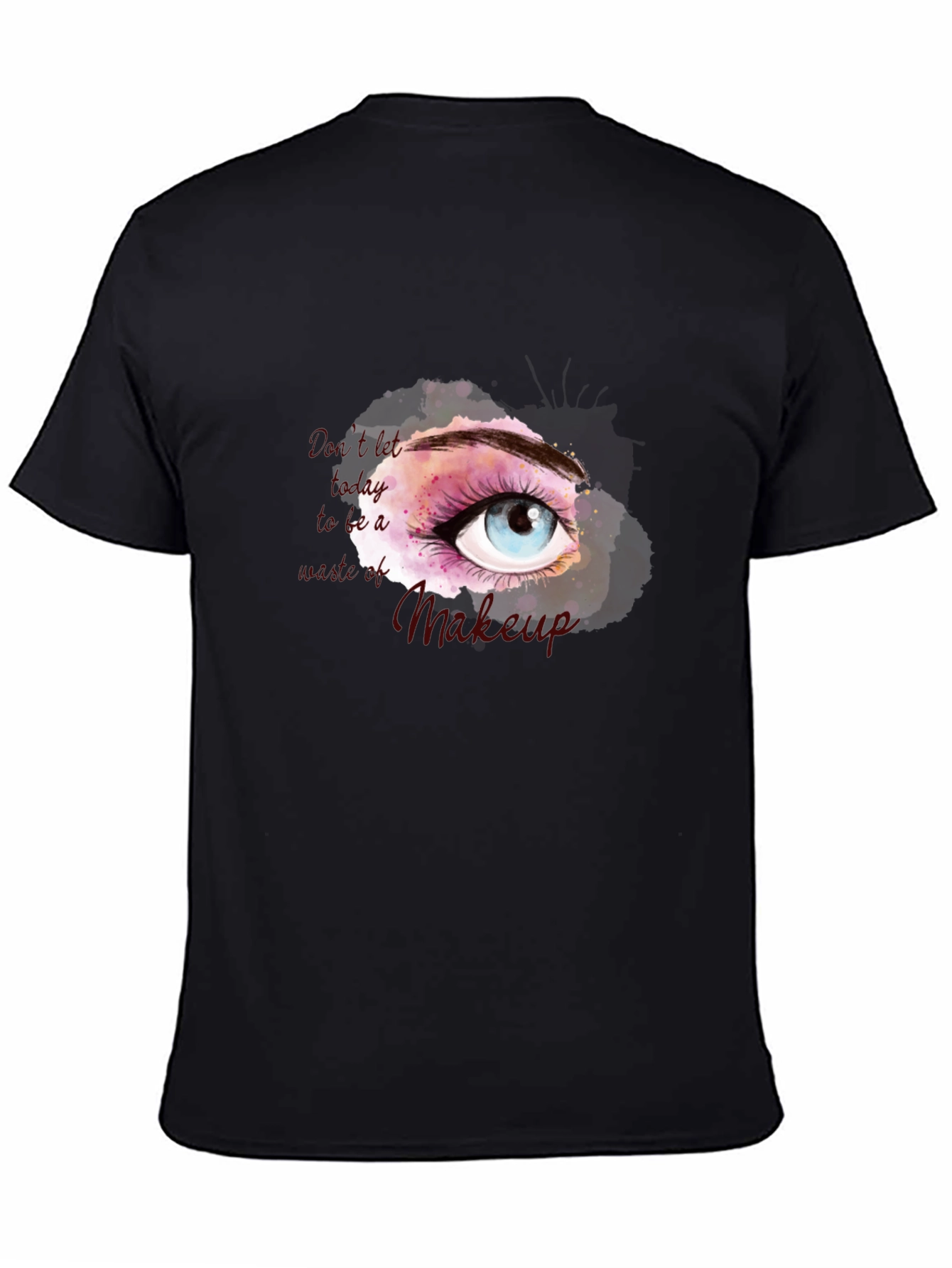Black Eye Makeup T-Shirt - Stylish Graphic Tee view 4
