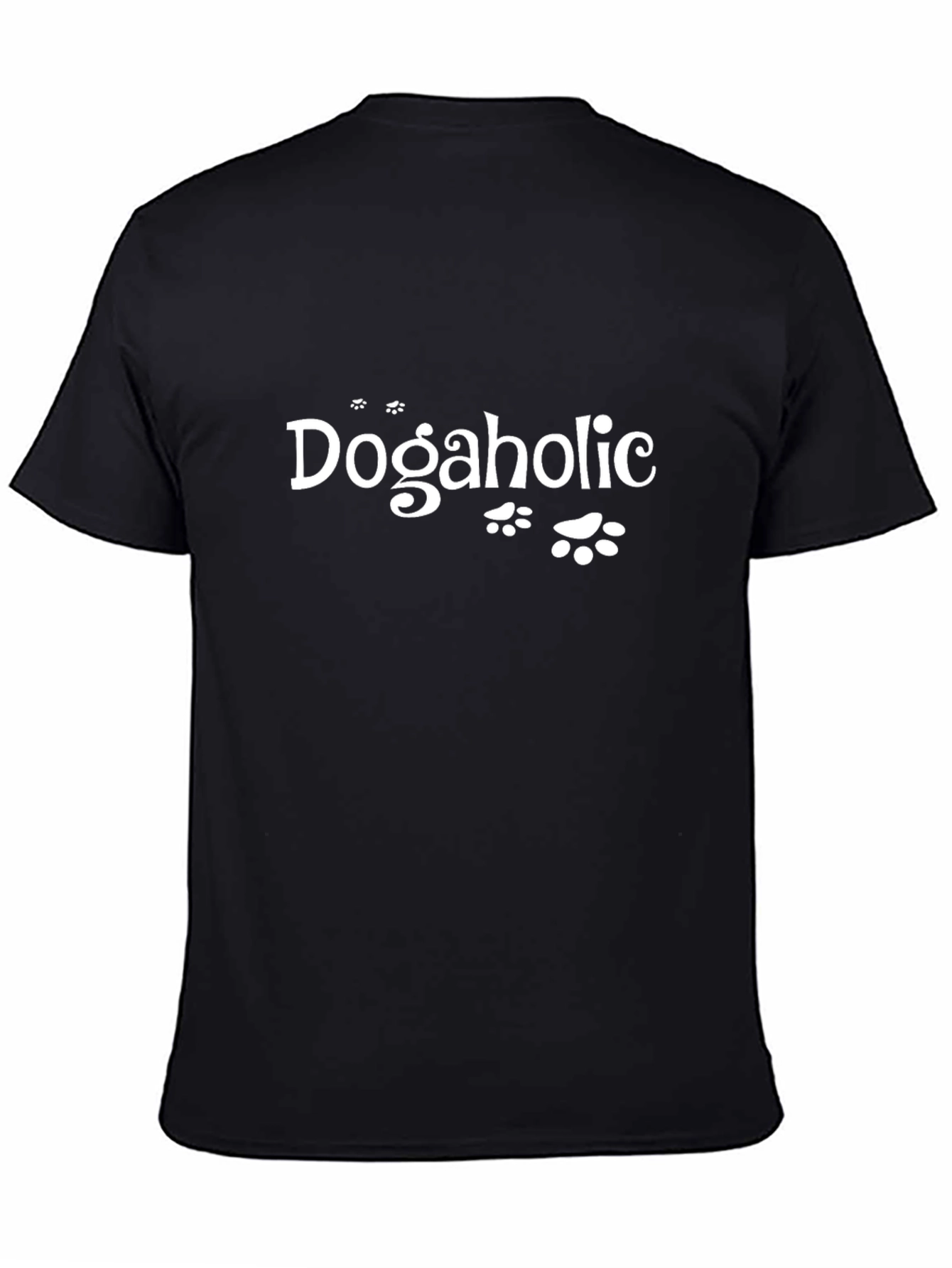 Dogaholic T-Shirt - Black Novelty Tee - 4