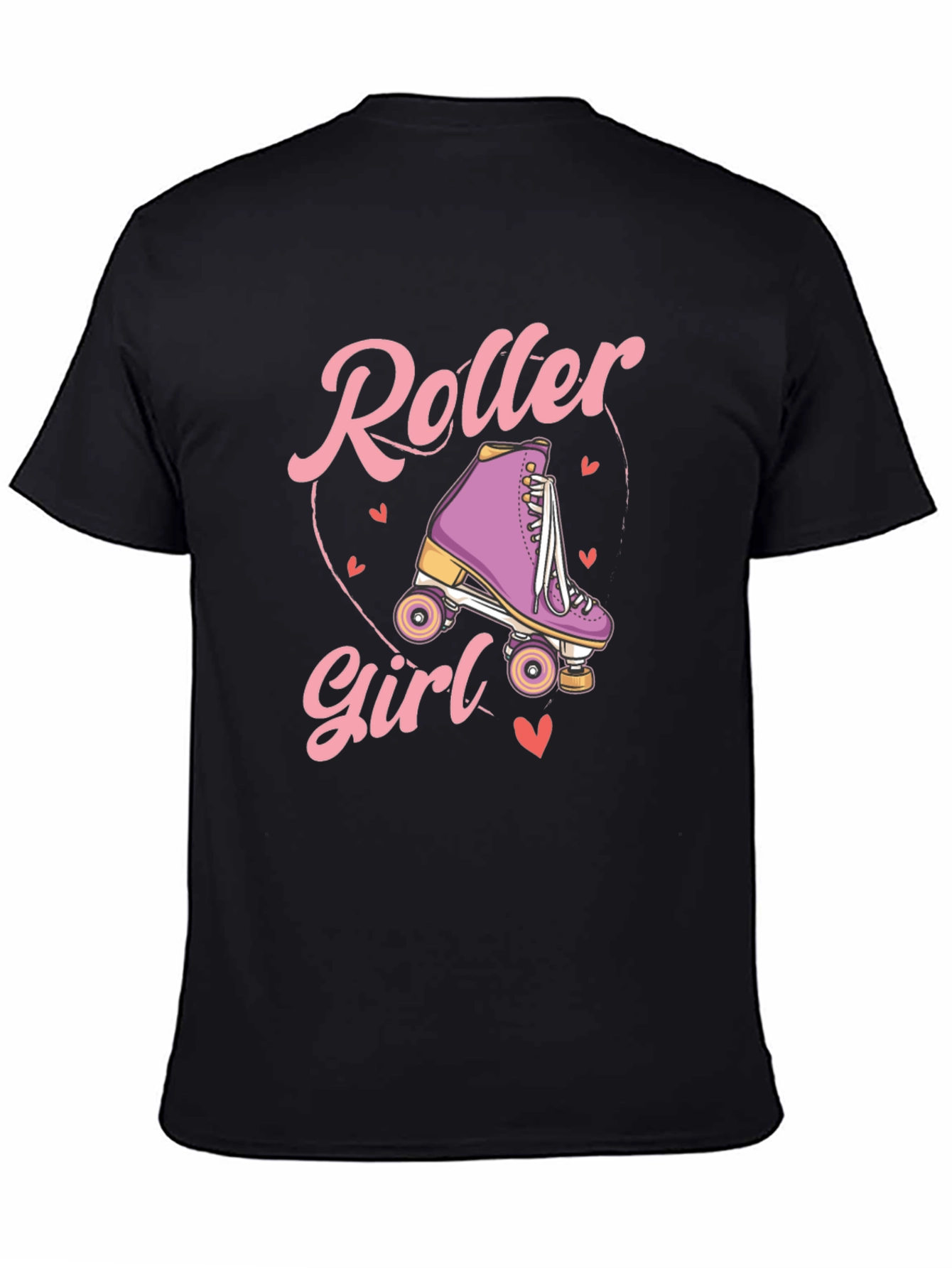 Black Roller Girl Graphic Tee - Skate in Style! view 4