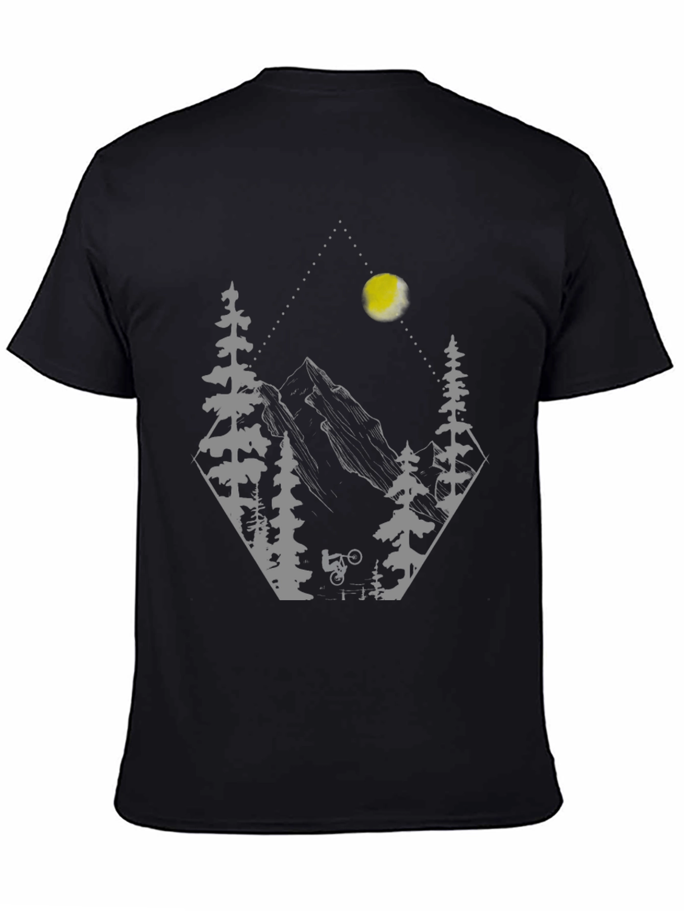 Black Mountain Biker Graphic T-Shirt - Adventure Ready view 4