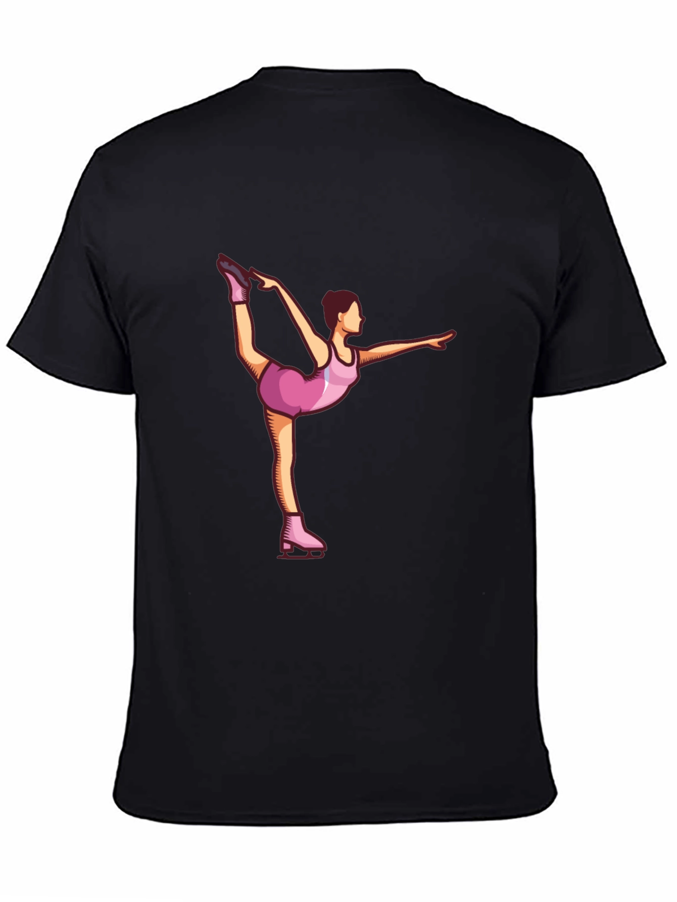 Black Figure Skating Graphic Tee view 4