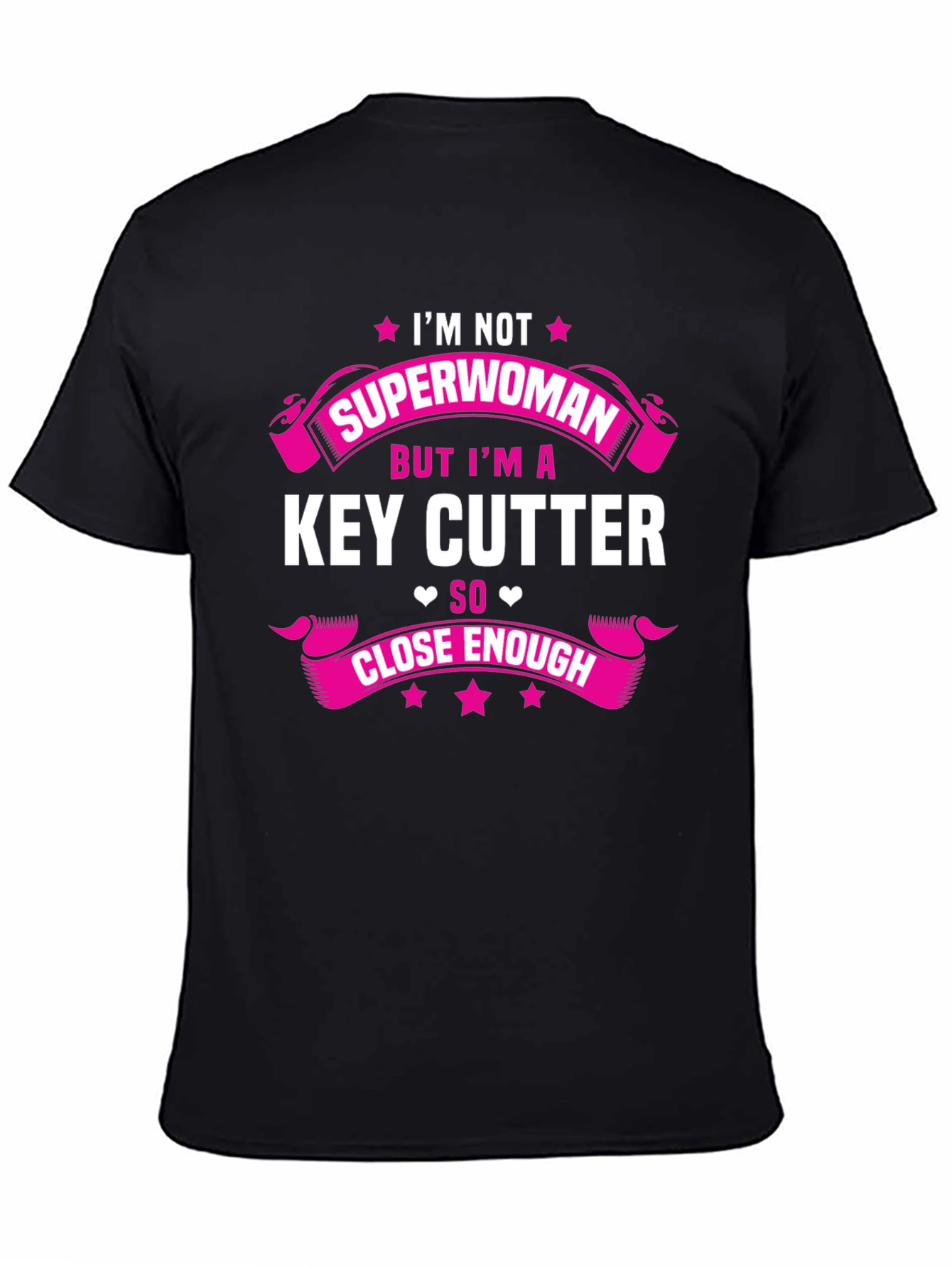 Black Key Cutter Superwoman T-Shirt - Novelty Graphic Tee view 4