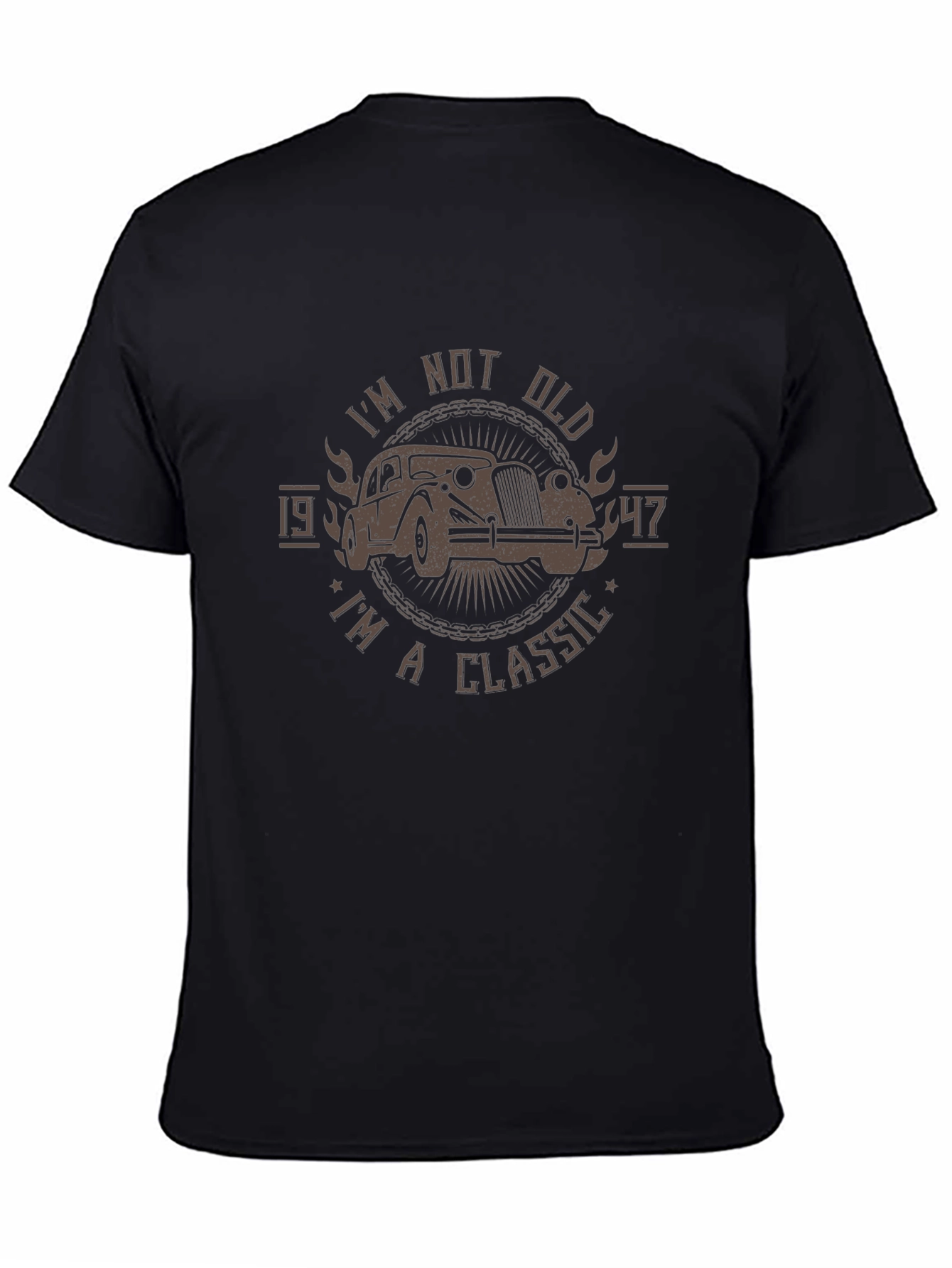 Black I'm Not Old I'm A Classic 1947 T-Shirt view 4