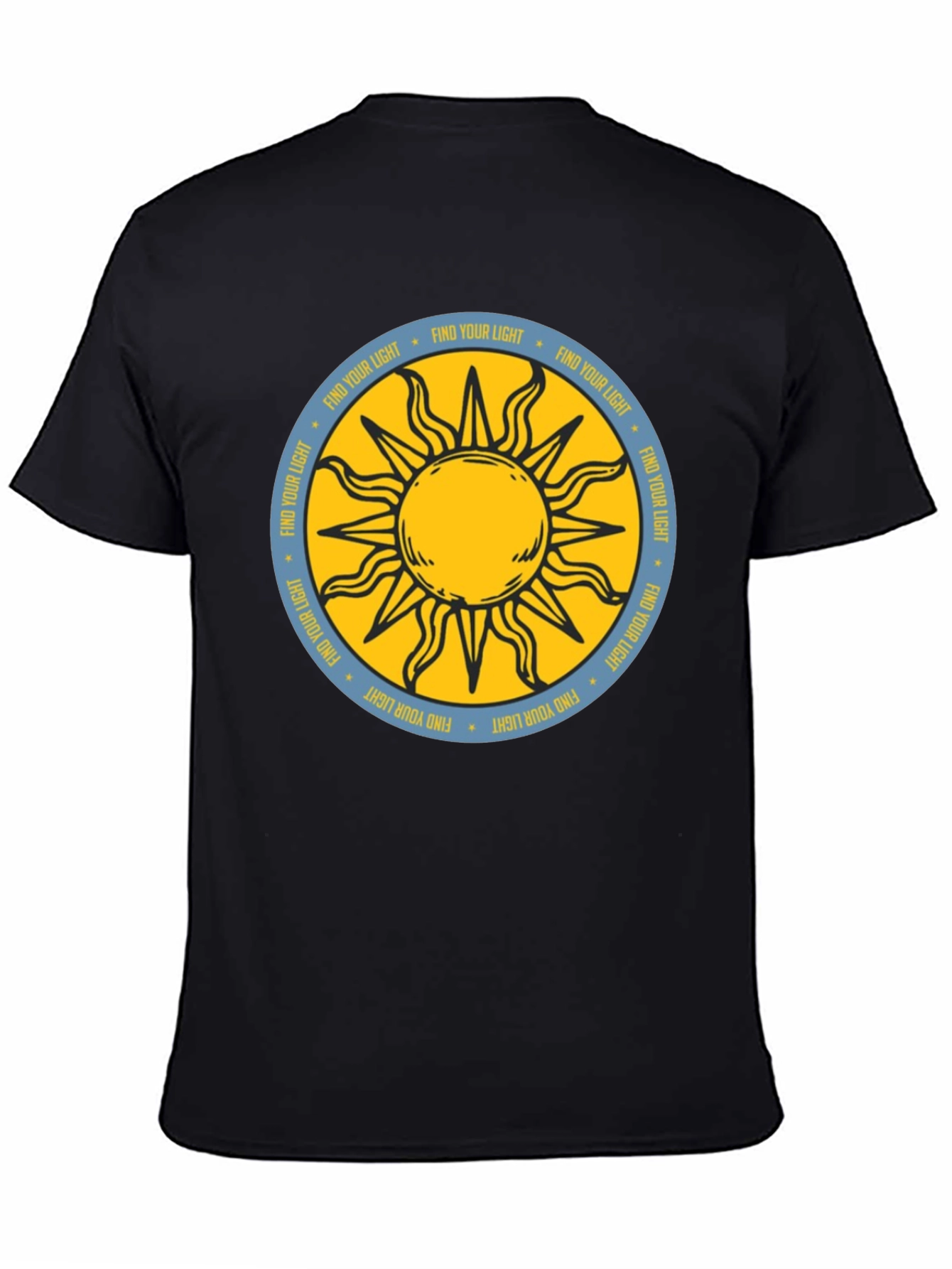Black Find Your Light Sun Graphic Tee view 4