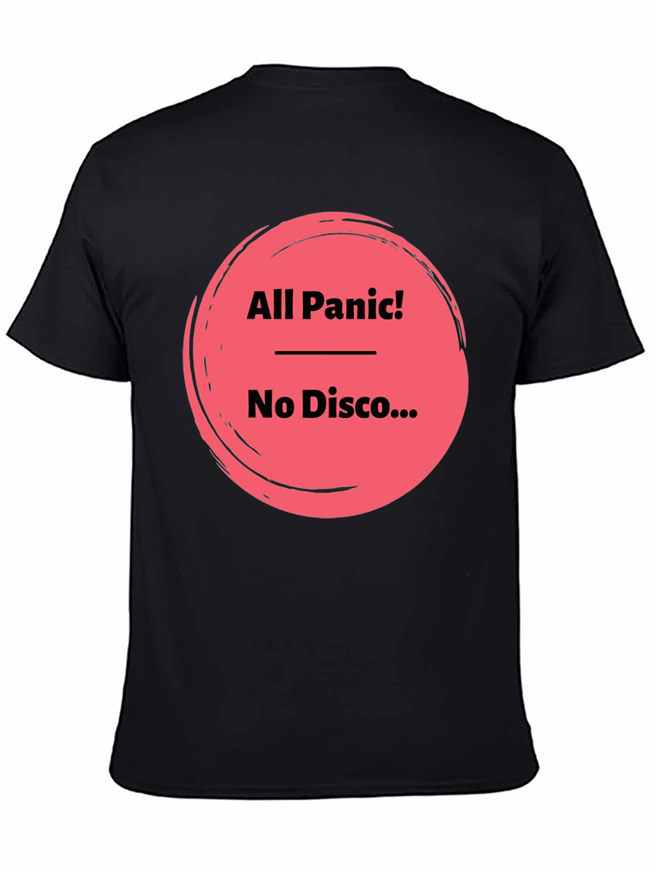 Black All Panic No Disco Black Graphic Tee view 4