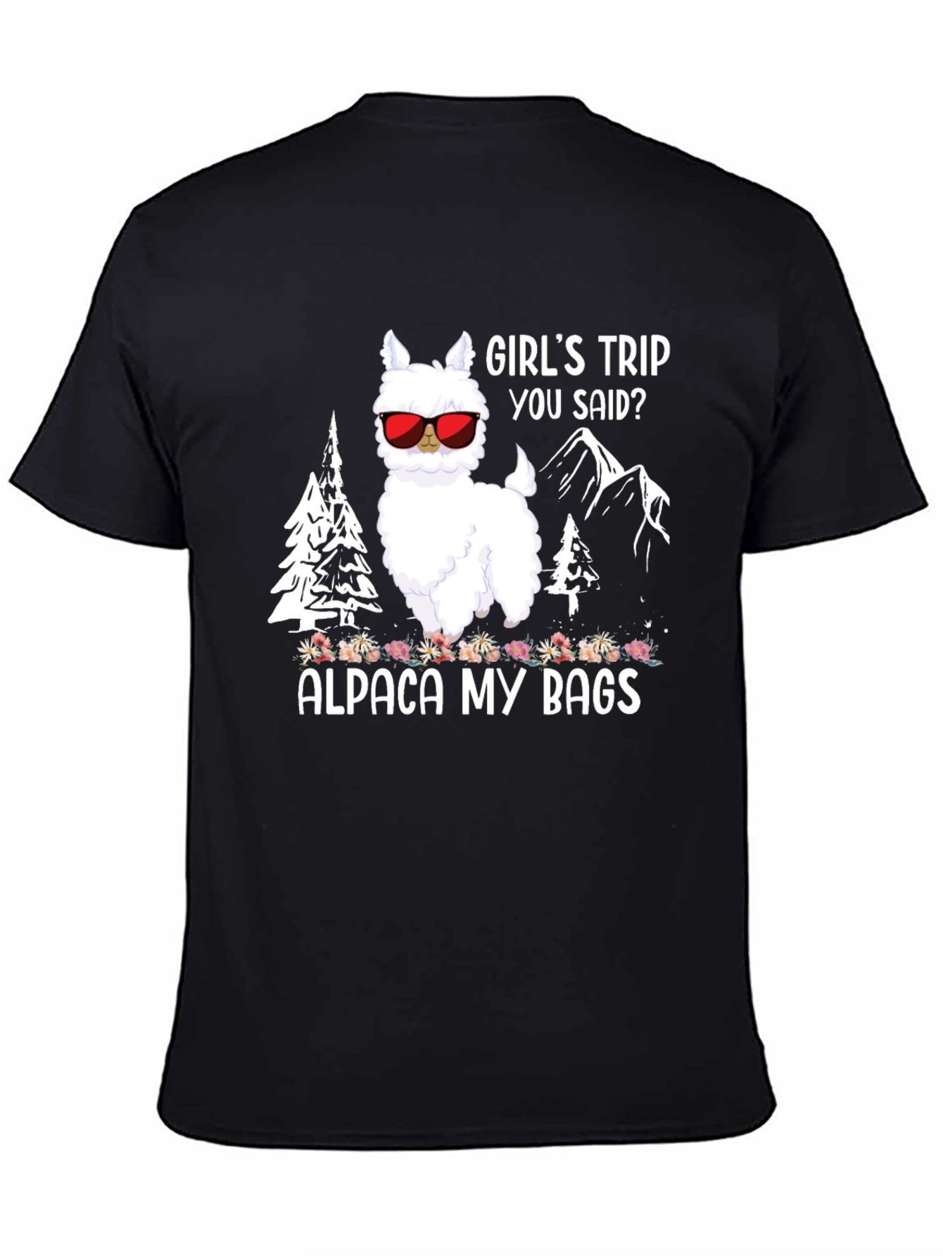 Black Alpaca My Bags T-Shirt view 4