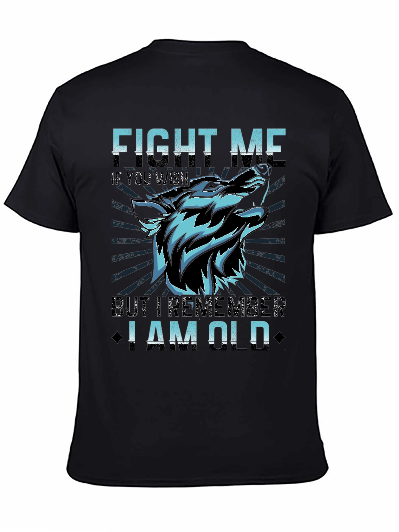 Black Fight Me If You Wish T-Shirt view 4