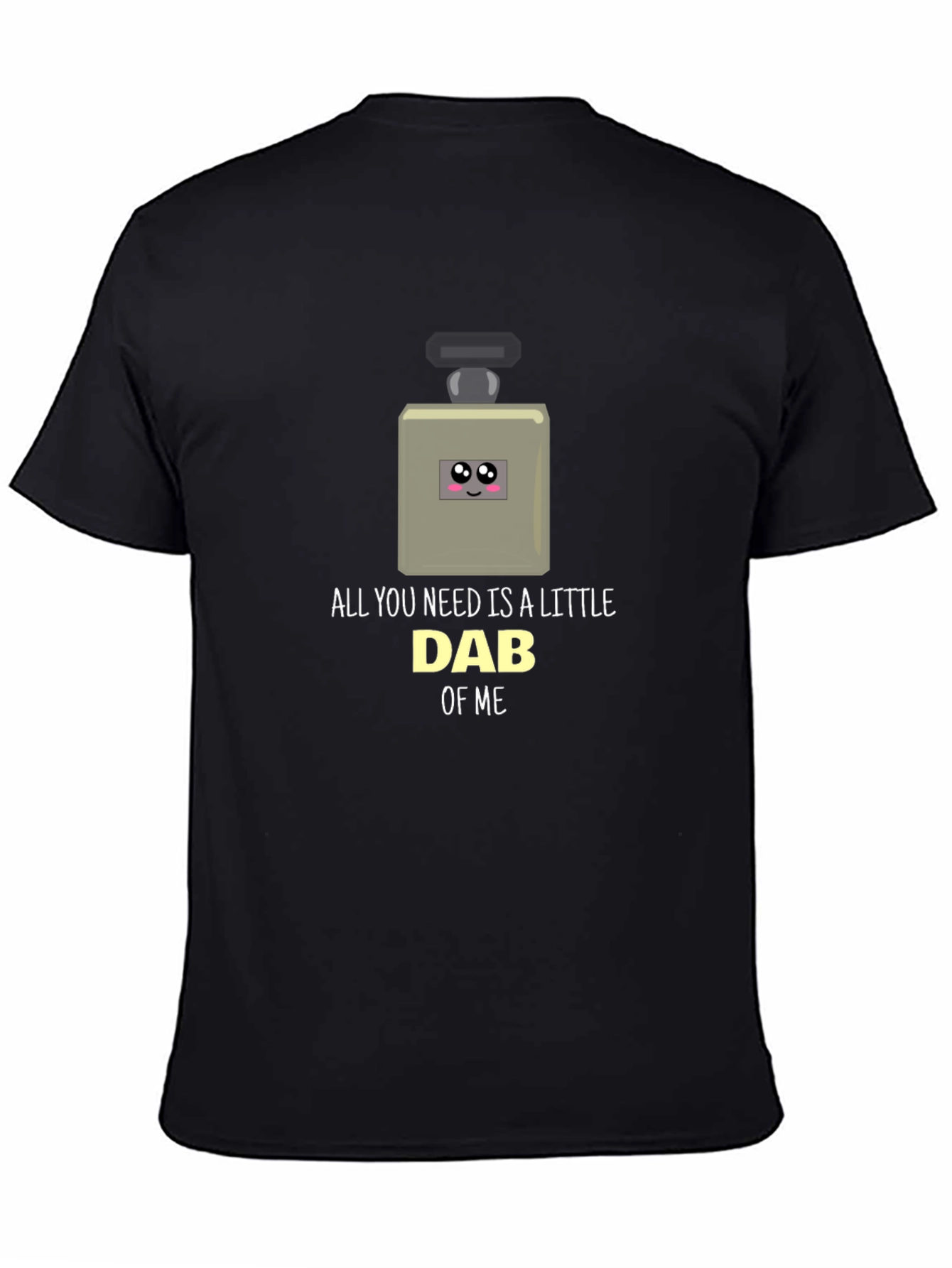 Black Dab of Me Cute Cartoon T-Shirt view 4