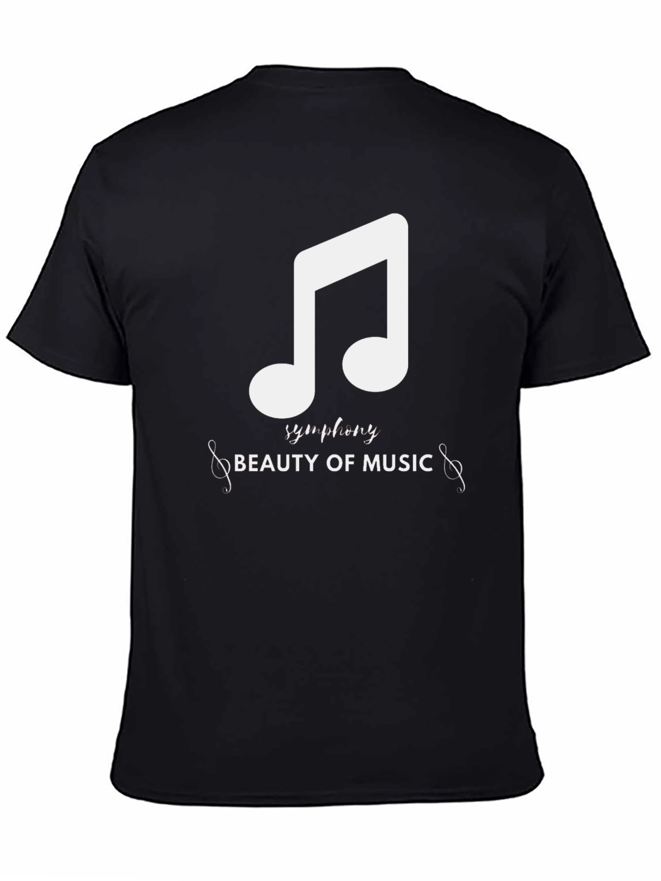 Black Musical Symphony Black Graphic Tee view 4