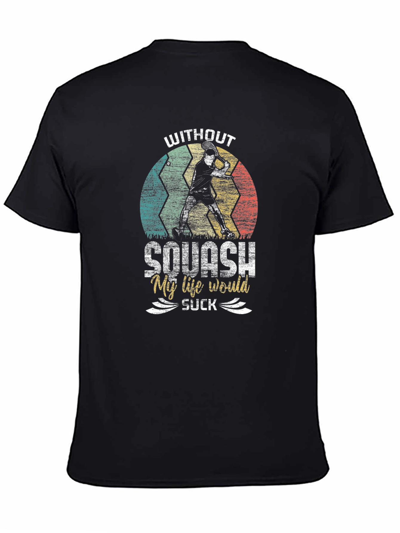 Black Squash Life T-Shirt view 4