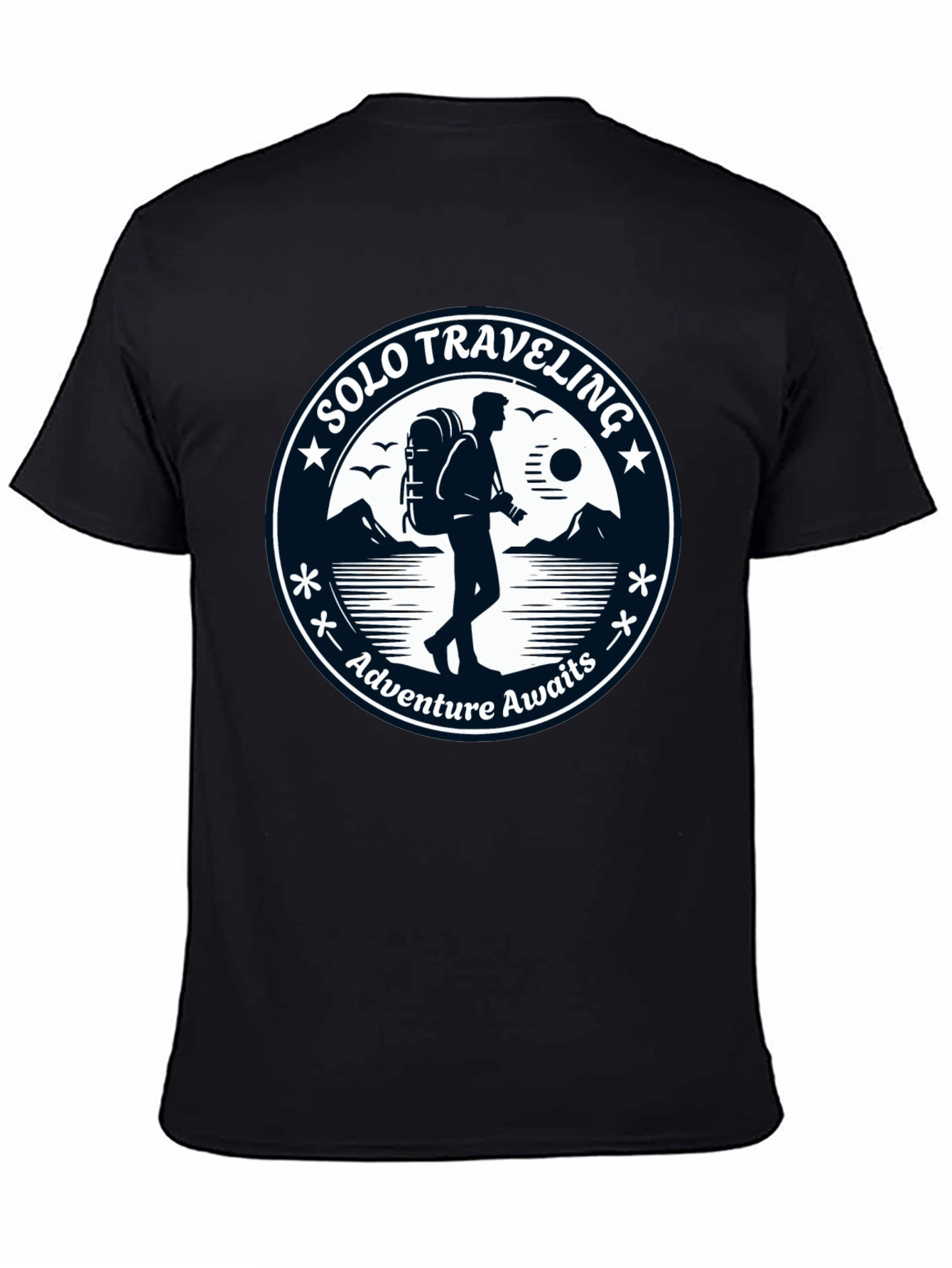 Solo Traveling Adventure Awaits T-Shirt - 4