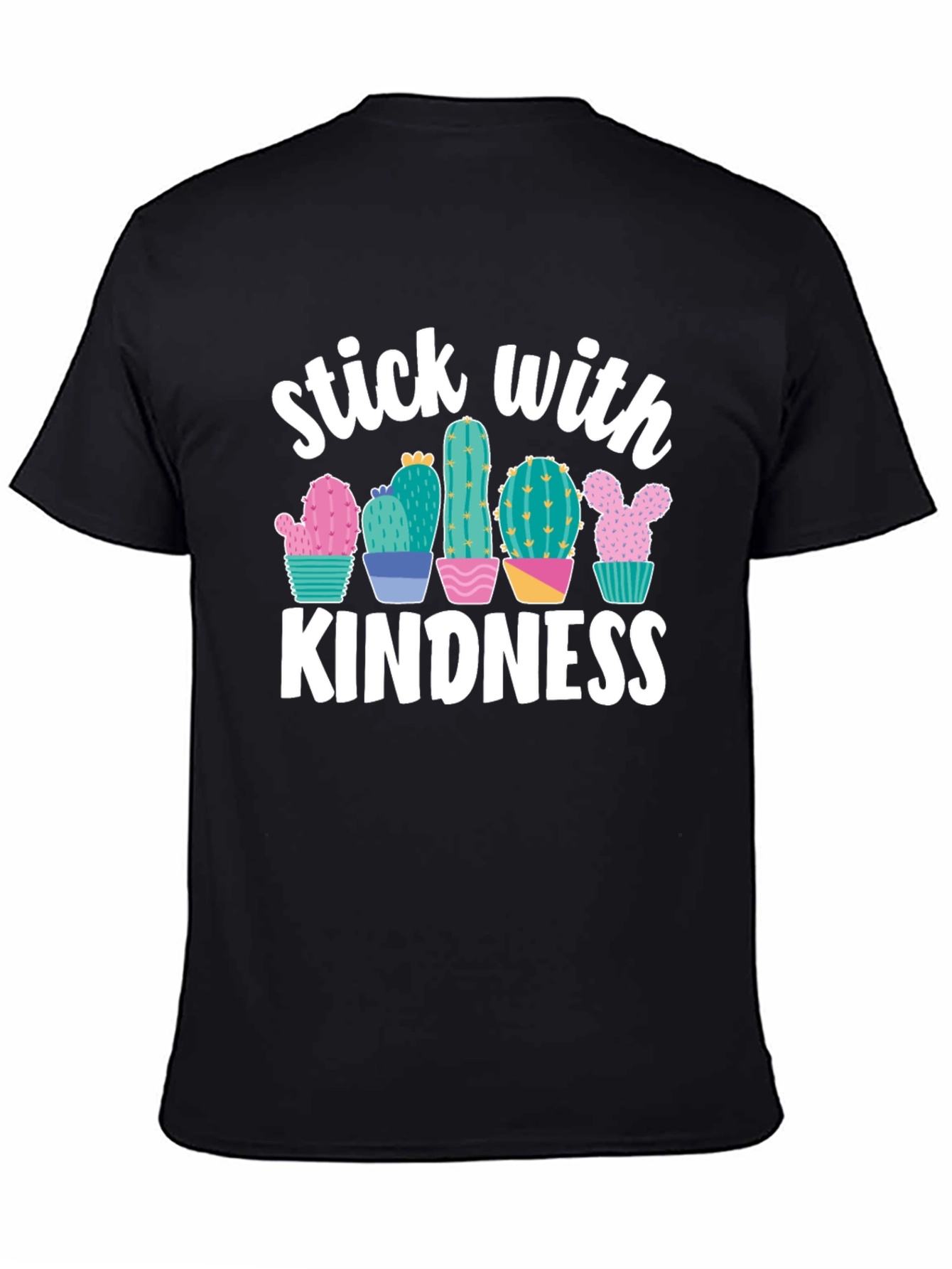 Black Stick with Kindness Graphic Tee view 4