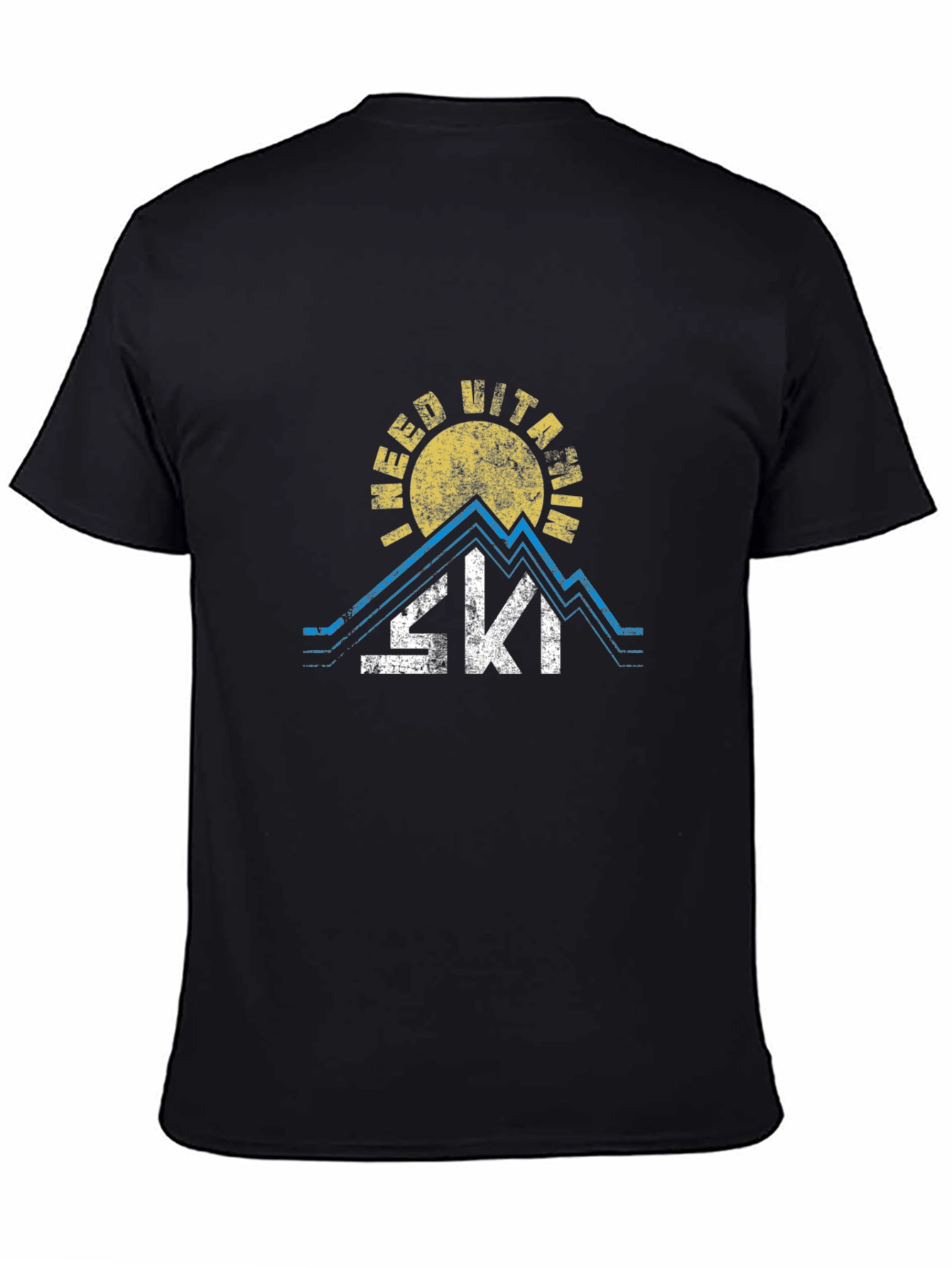 Black Vitamin Ski T-Shirt - Skiing Apparel view 4