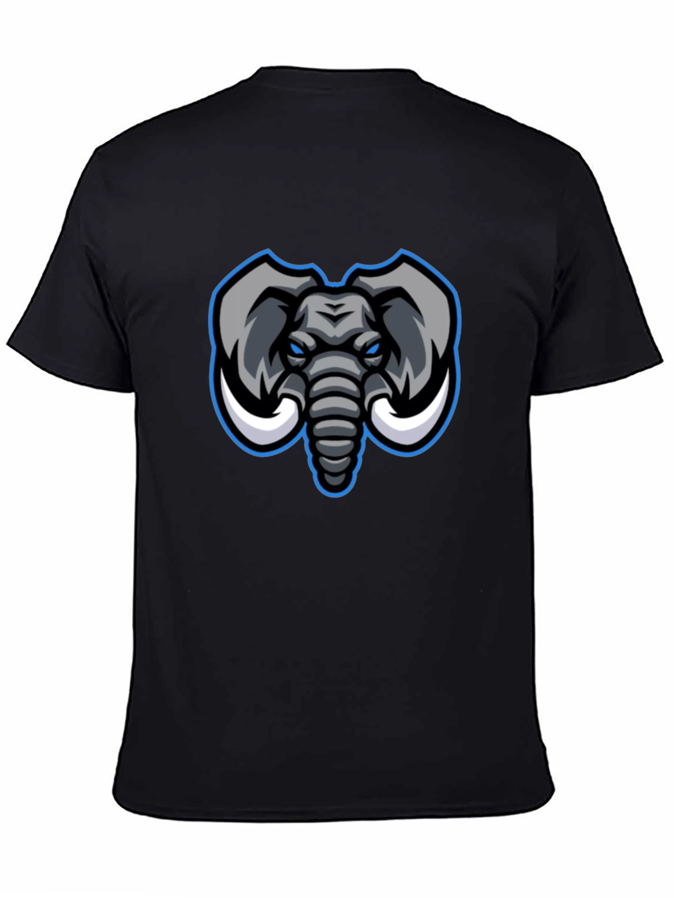 Black Elephant Graphic Black T-Shirt view 4