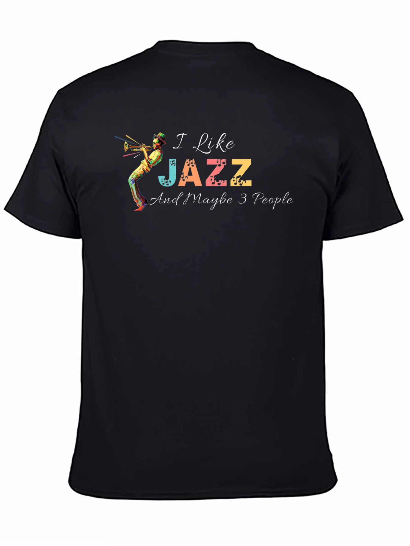 Black I Like Jazz Graphic Tee view 4