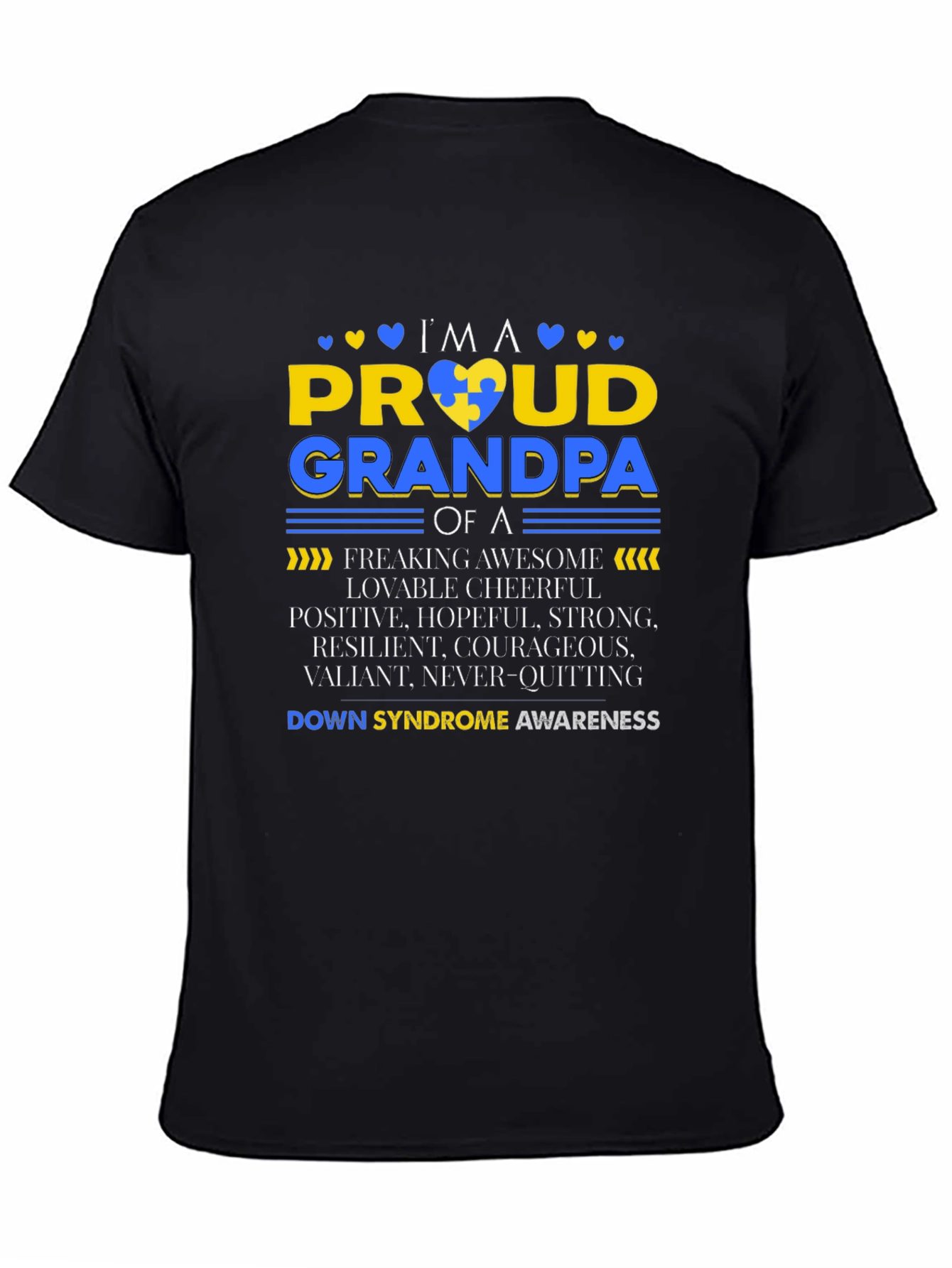 Proud Grandpa Down Syndrome Awareness T-Shirt - 4
