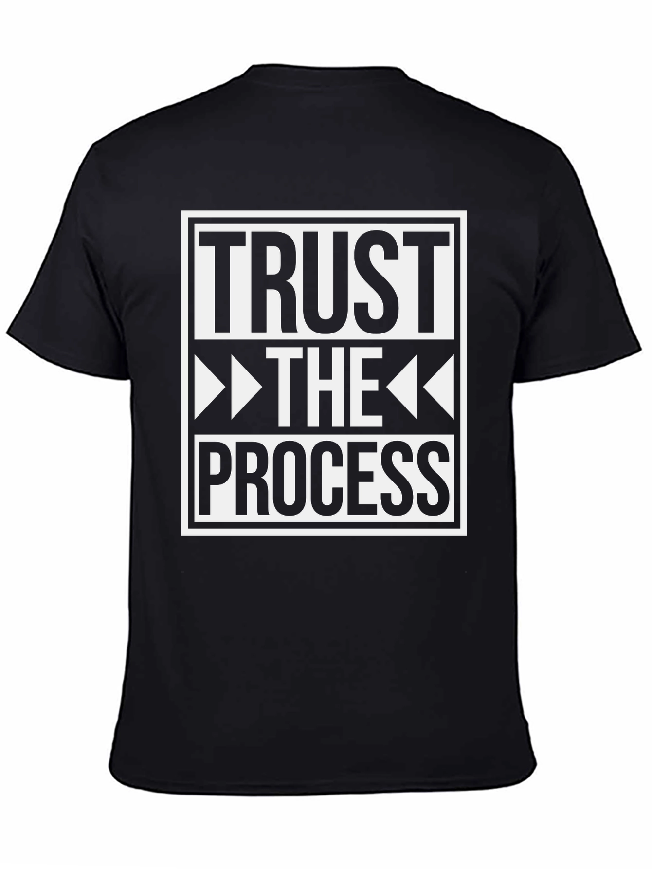 Black Trust the Process Graphic Tee - Black view 4