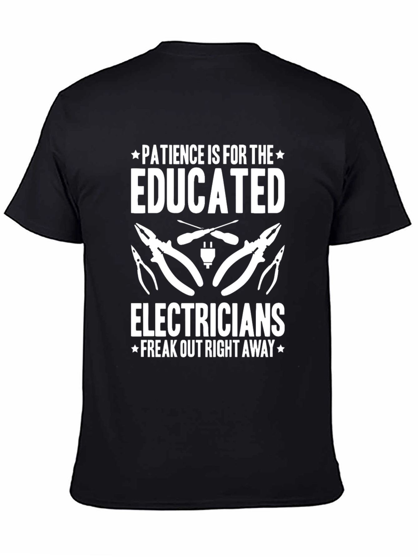 Black Electrician Humor Graphic T-Shirt view 4