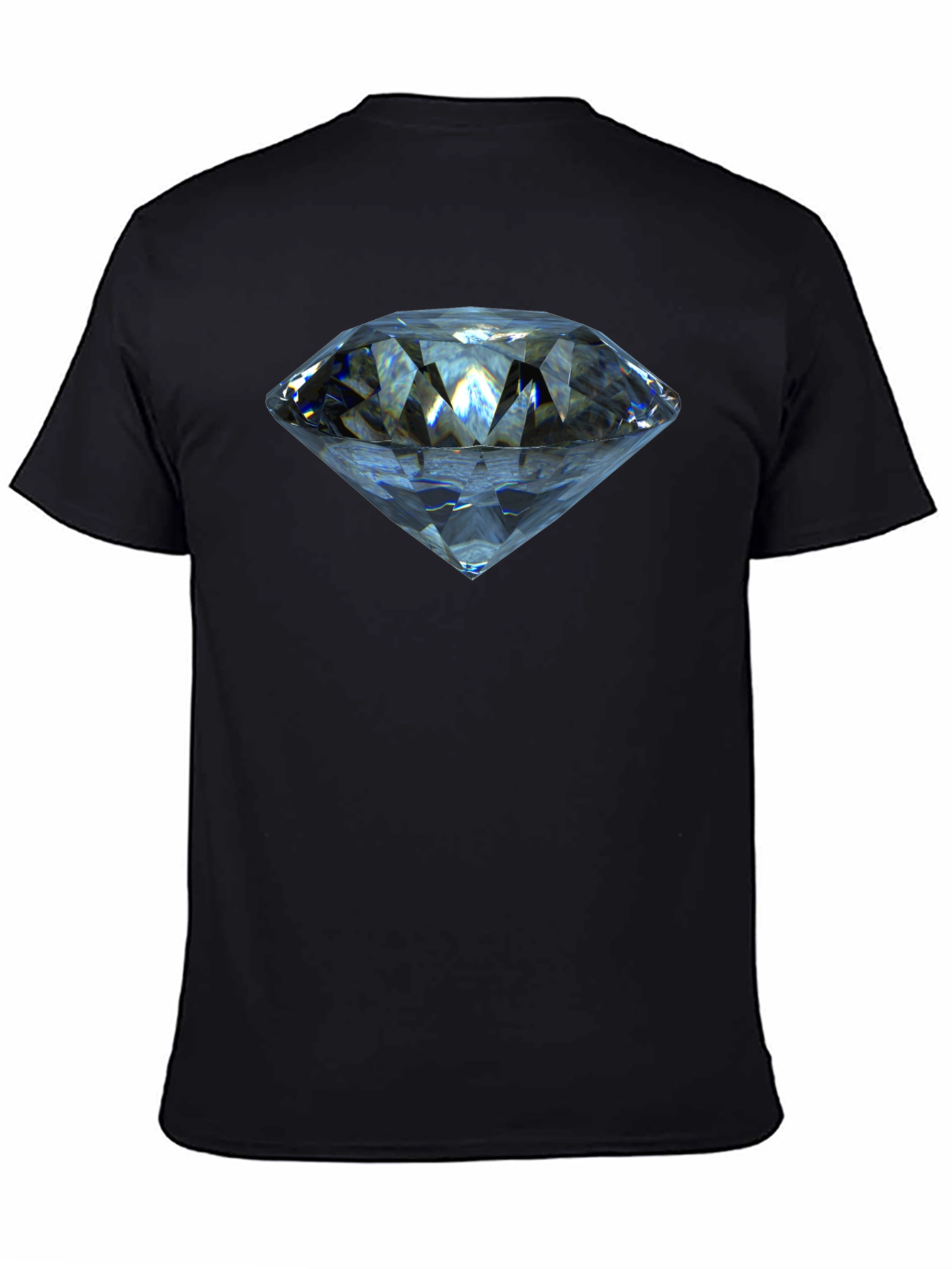 Black Diamond Graphic T-Shirt - Stylish Crew Neck Tee view 4