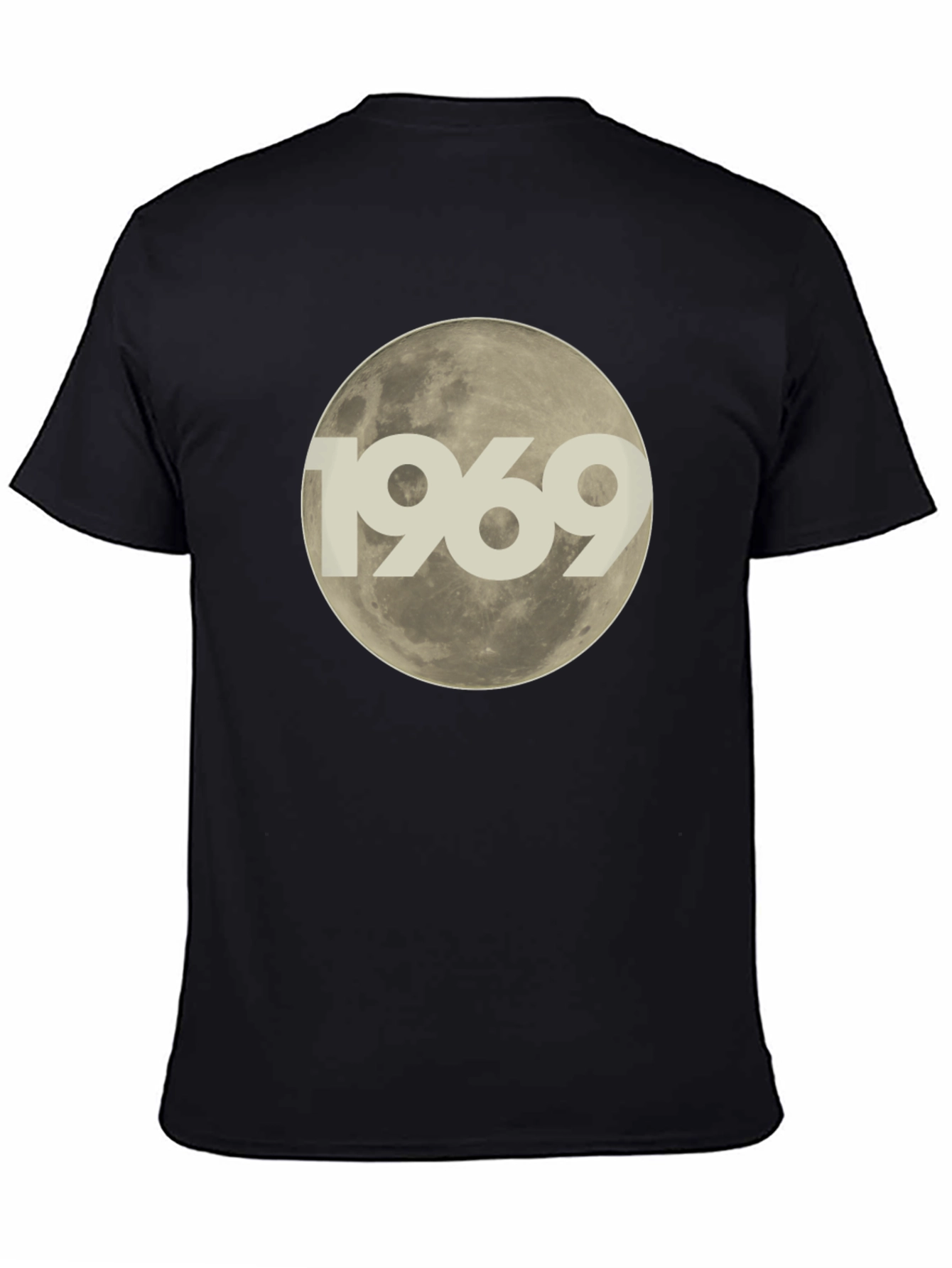Black 1969 Moon Landing Graphic T-Shirt view 4